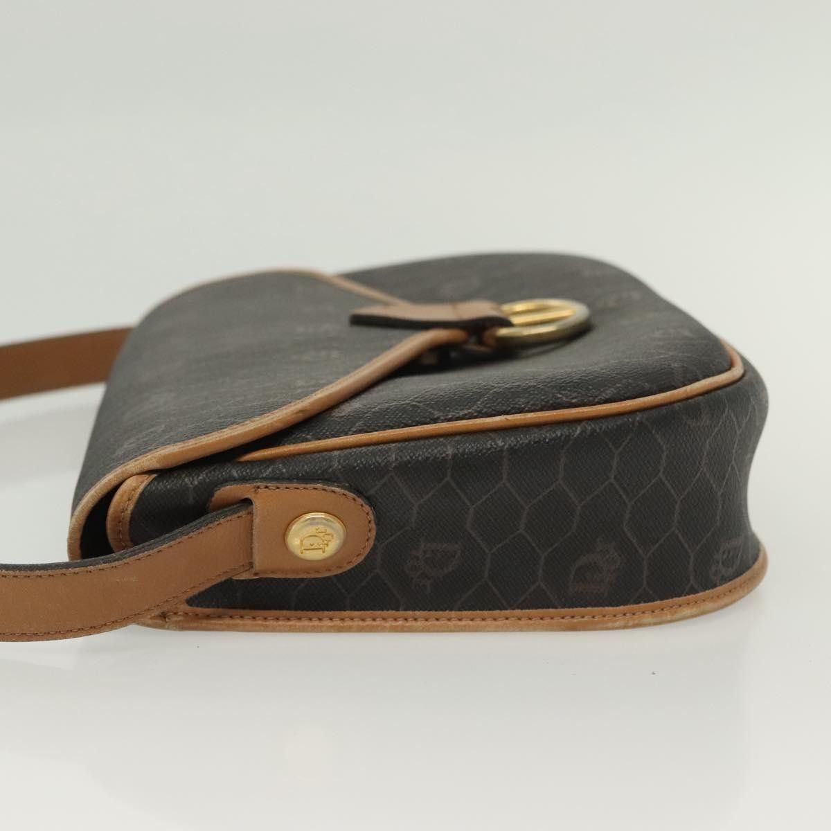 Dior DIOR Honeycomb Canvas Shoulder Bag Pvc Black Gold Size ONE SIZE - 5 Thumbnail