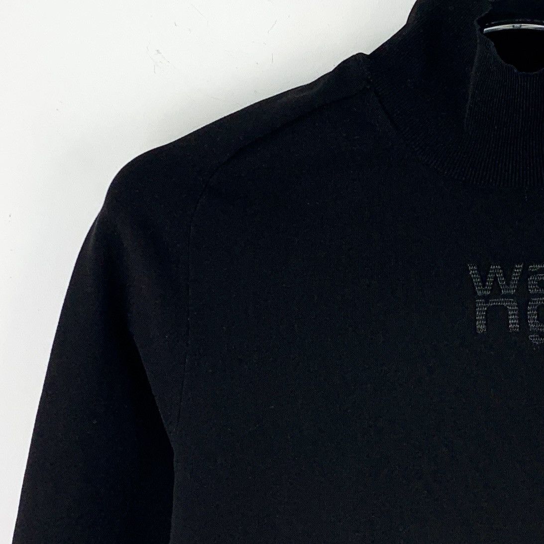 Alexander Wang Alexander Wang Black Logo Turtleneck Long Sleeve Top K26WX Size S / US 4 / IT 40 - 3 Thumbnail