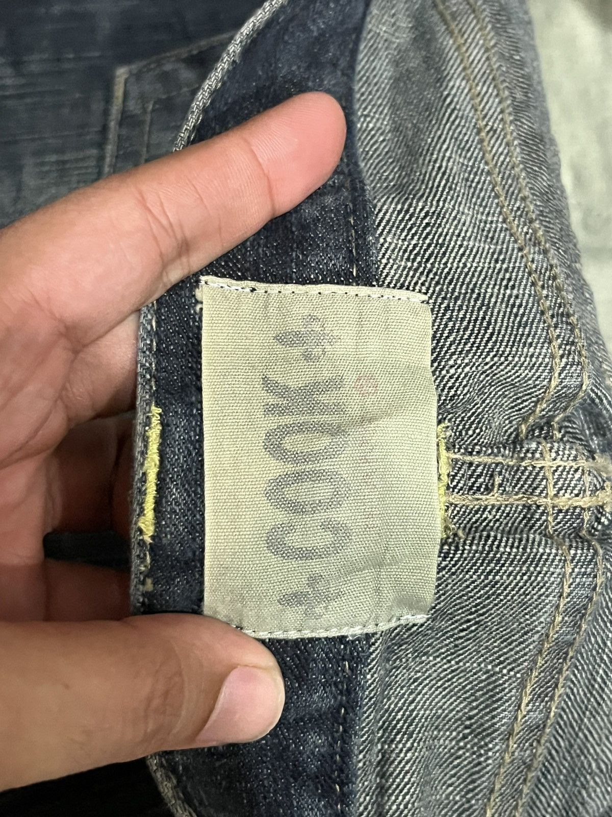 If Six Was Nine Japanese Brand Cook Cracked Washed Distressed Flare Jeans Size 30" / US 8 / IT 44 - 16 Thumbnail