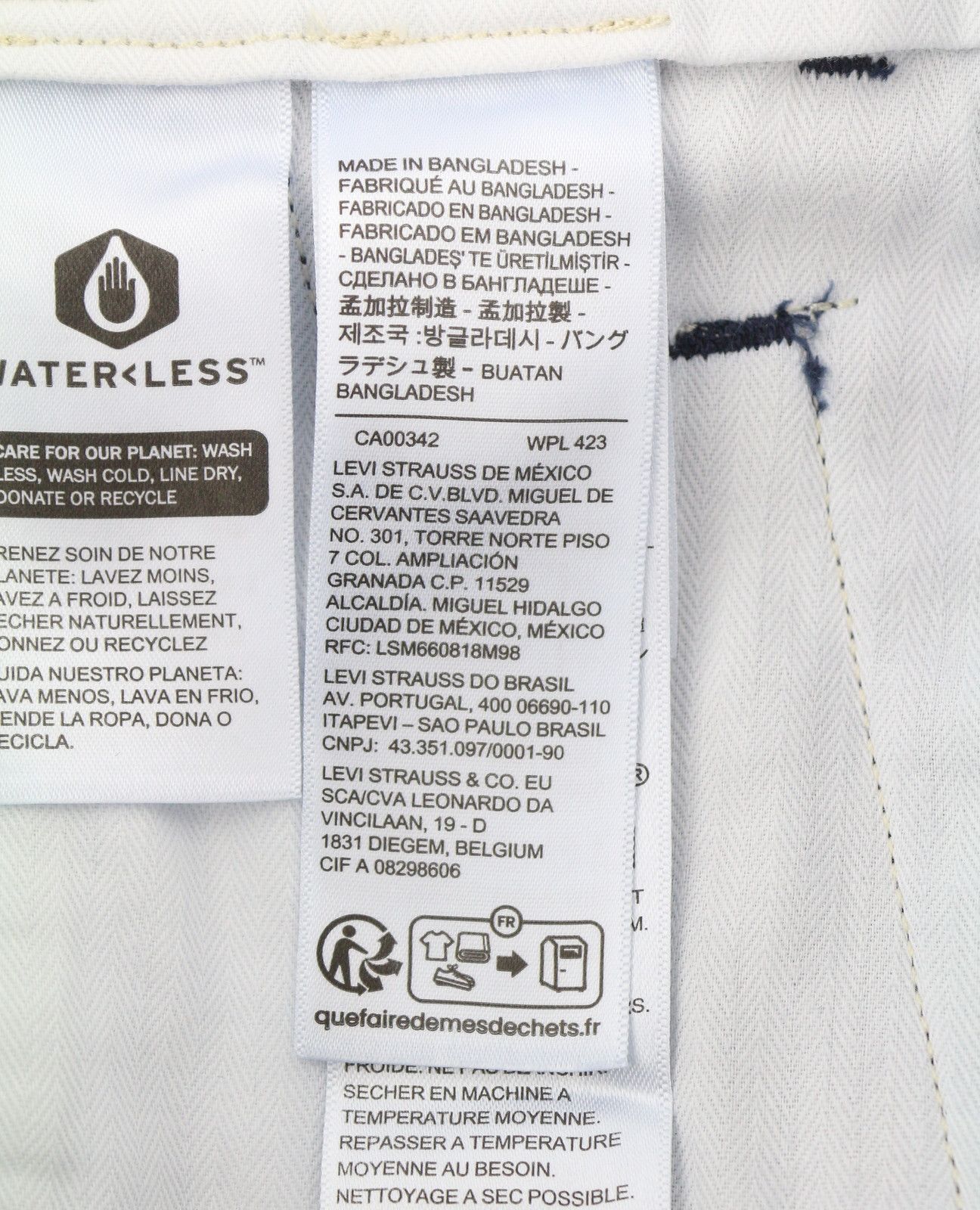 Levi's XX CHINO W29/L32 Dark Blue Straight Stretch Zip Pants 87063 Size US 29 - 8 Thumbnail