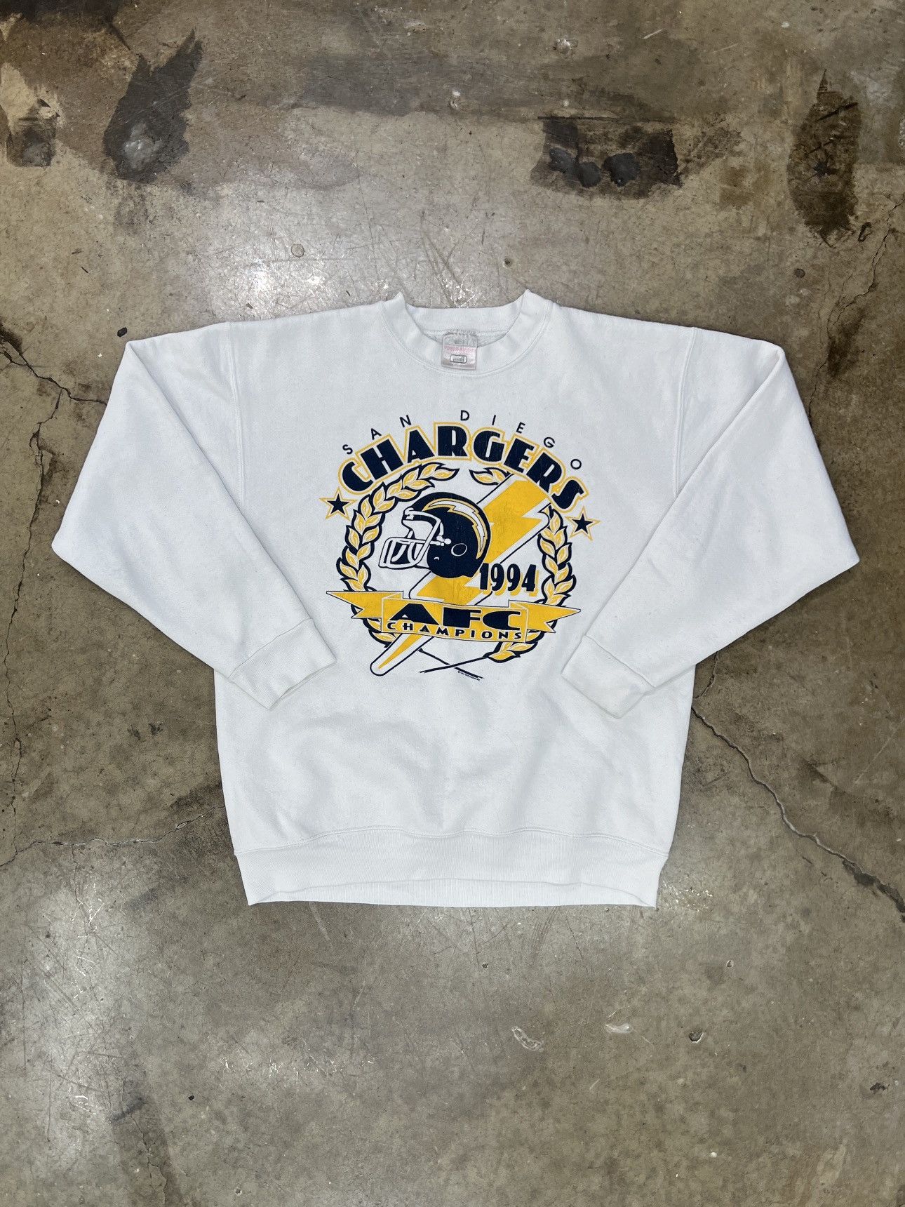 NFL Vintage 1994 San Diego Chargers AFC Champs Crewneck Large Size US L / EU 52-54 / 3 - 2 Thumbnail