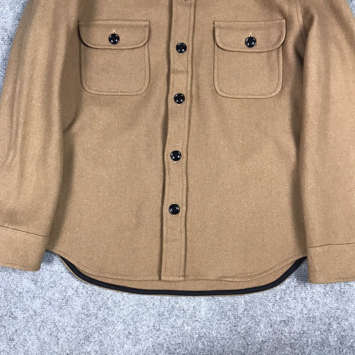 CPO × Designer CPO JACKET DOUBLE POCKET BROWN WOOL BUTTON JACKET Size US S / EU 44-46 / 1 - 3 Thumbnail