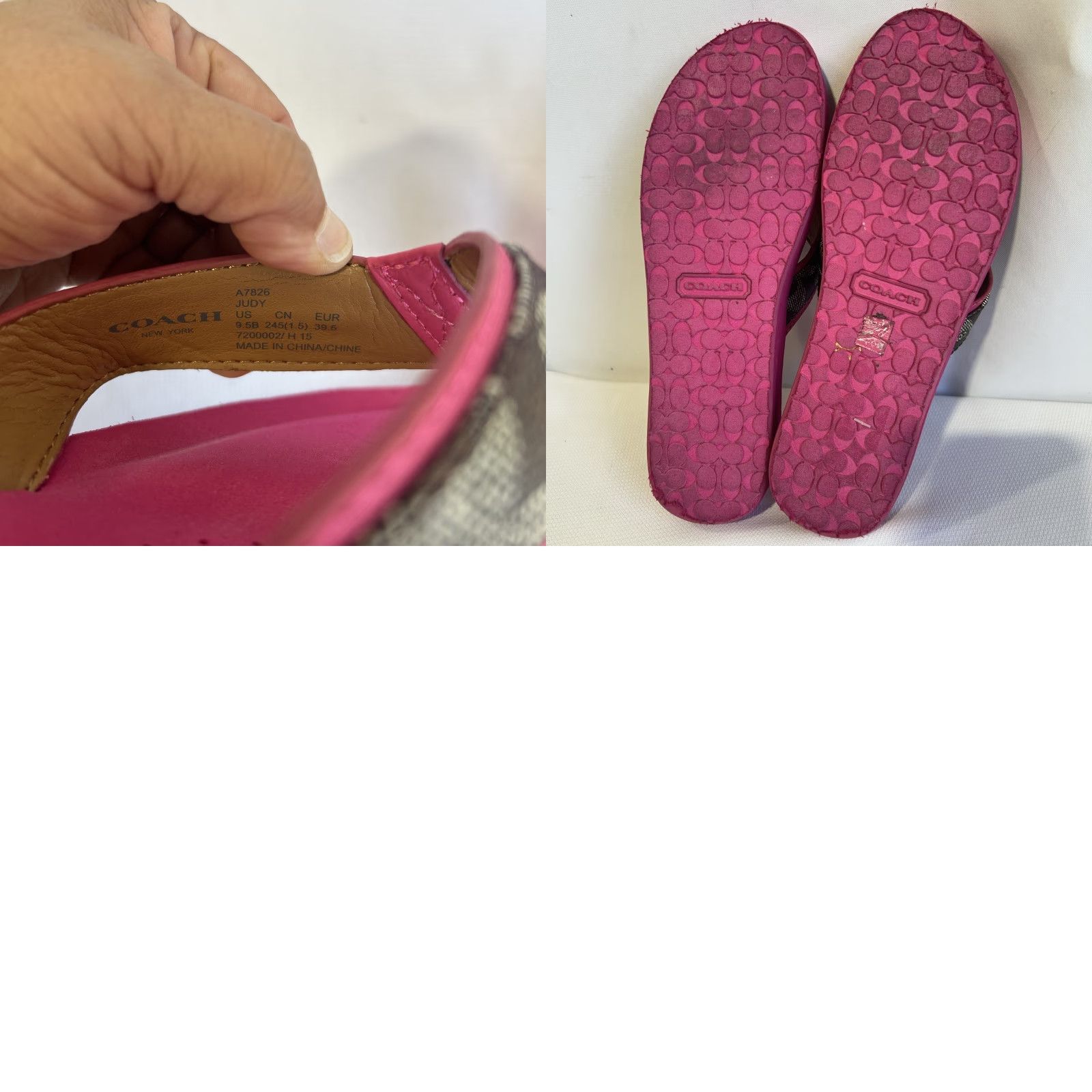 Coach Coach Judy Brown Pink Flip Flops Women’s 9.5 Sandal B Leather Slip On Casual Womens Size US 10 / IT 40 - 8 Thumbnail