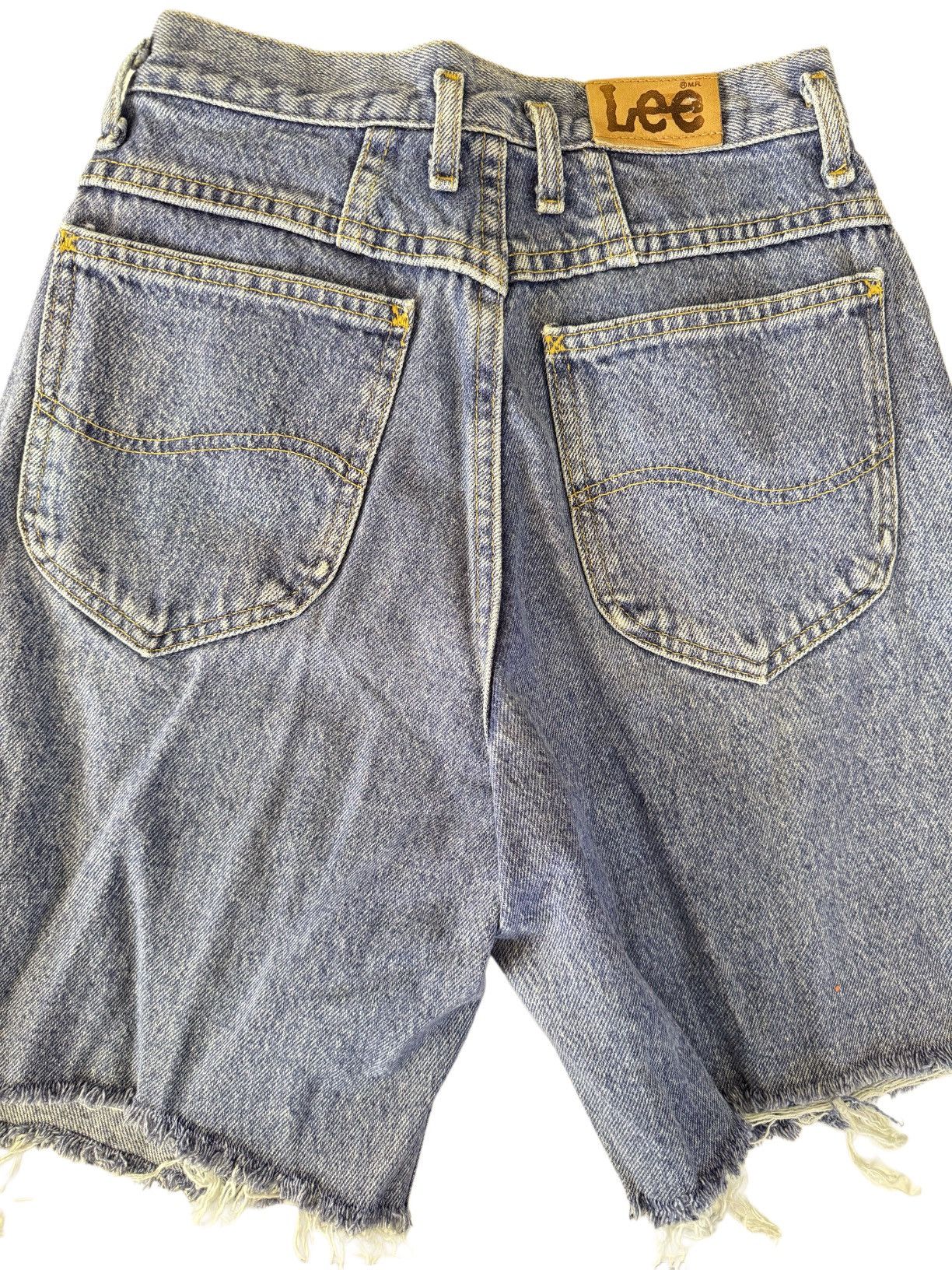 Lee Lee women’s xs high rise 90’s blue denim jean shorts Size 25" / US 0 / IT 36 - 2 Thumbnail