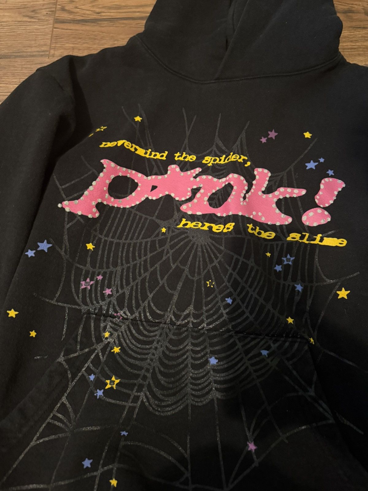 Sp5der Sp5der P*nk Hoodie 'Black' Size US M / EU 48-50 / 2 - 5 Thumbnail