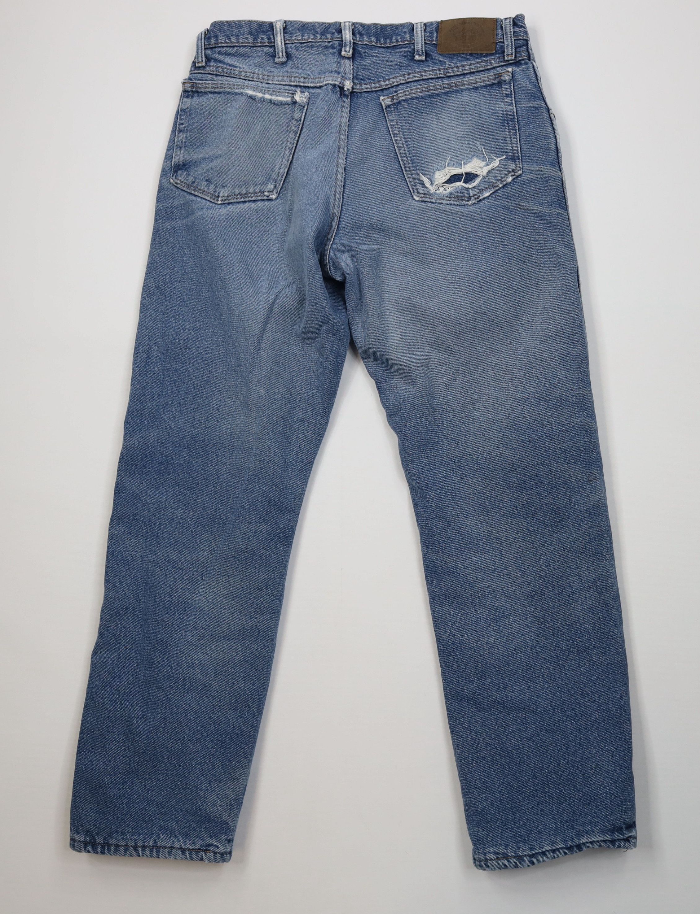Cabelas Vintage 90s Cabelas Heavyweight Fleece Lined Denim Jeans Size US 34 / EU 50 - 14 Thumbnail