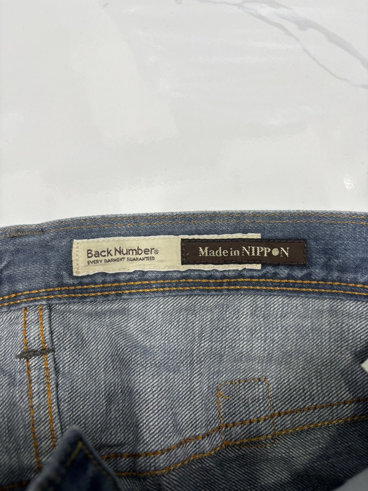 Kapital 🔥MADE IN NIPPON VINTAGE FADED JEANS BACK NUMBER DENIM JEANS Size US 32 / EU 48 - 9 Thumbnail