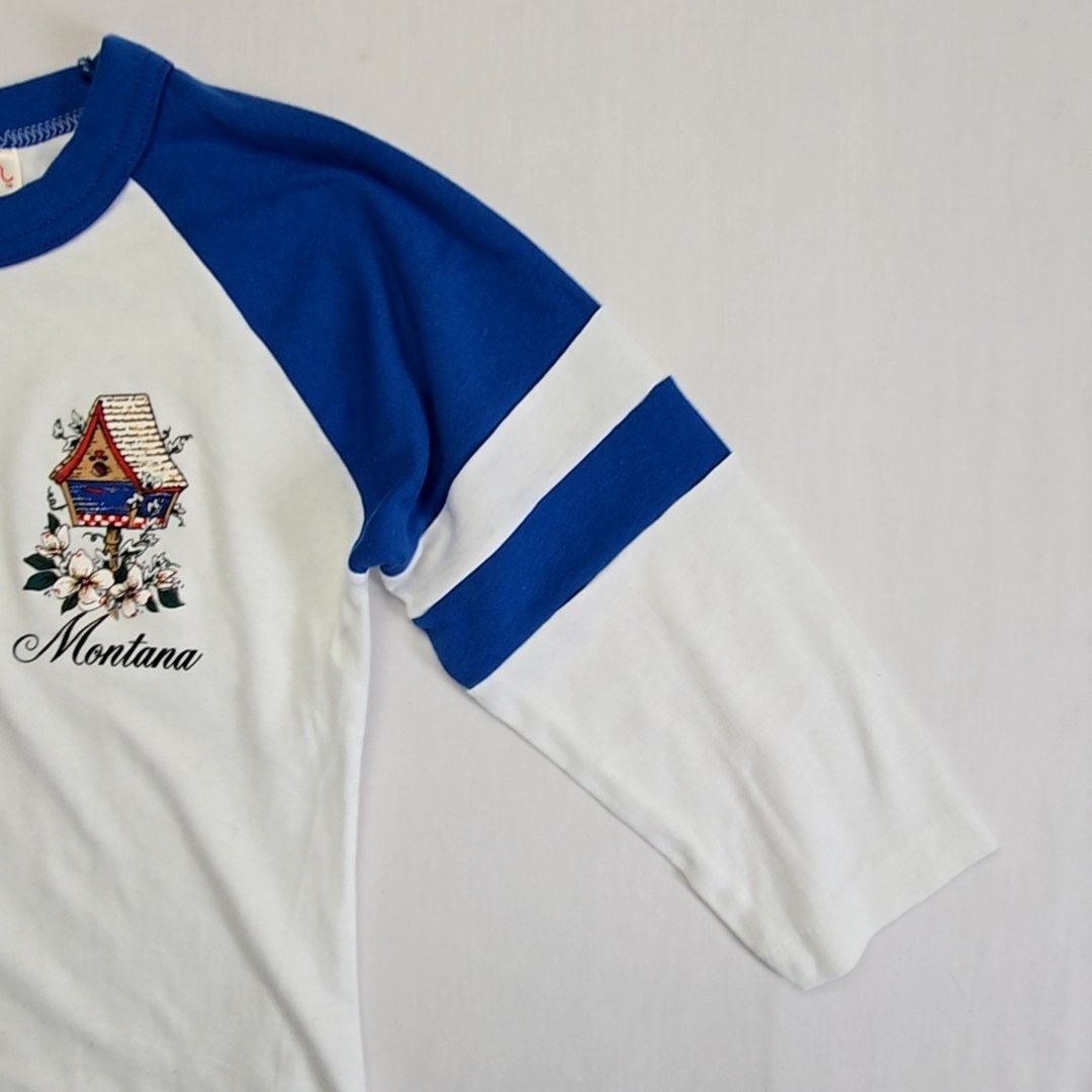 Vintage Vintage Montana Raglan Shirt S Birdhouse Graphic Blue Tee Size US L / EU 52-54 / 3 - 5 Thumbnail