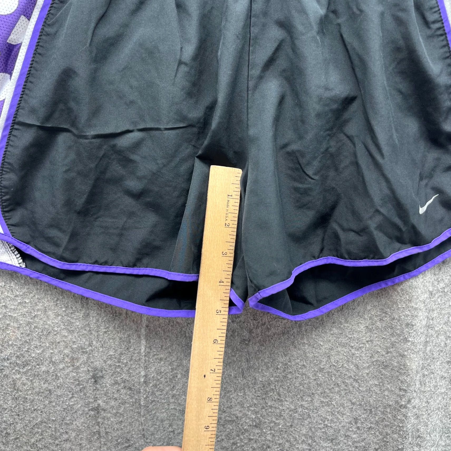Nike Nike Shorts Men M Adult Black Purple Dri Fit Lined Gym Running Tennis 3in Inseam Regular Athletic - Nike Clothing Size 32" / US 10 / IT 46 - 6 Thumbnail