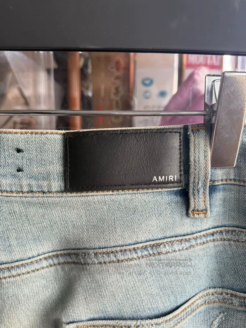 Amiri Amiri Blue original dilapidated big destruction denim pant Size US 30 / EU 46 - 5 Thumbnail