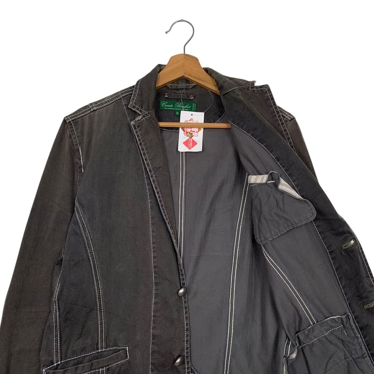 Japanese Brand Create Barefoot Casual Jacket Size US S / EU 44-46 / 1 - 10 Thumbnail