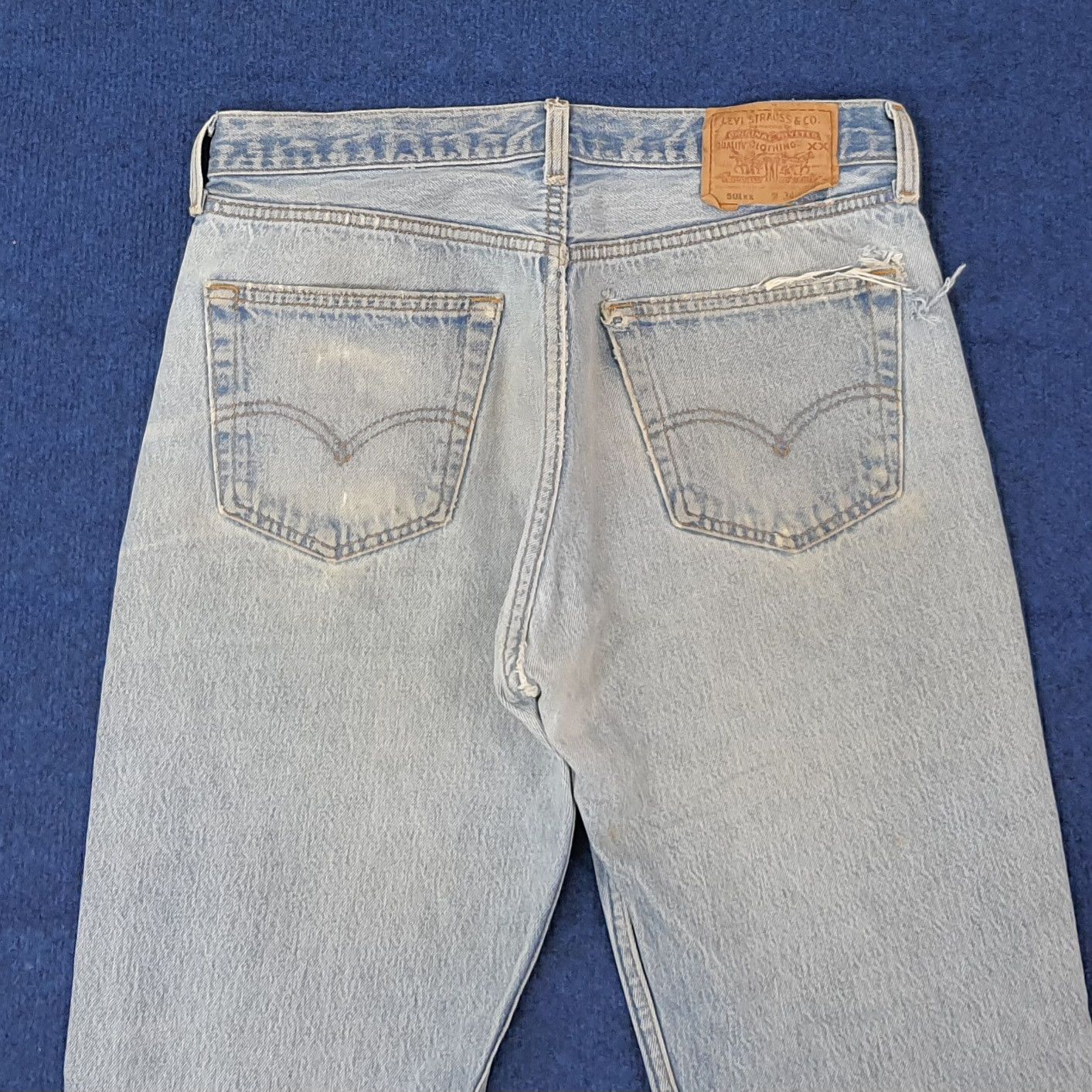 Levi's Vintage Levi's 501 Denim Distressed Style Jeans C252N18 Size US 31 - 4 Thumbnail