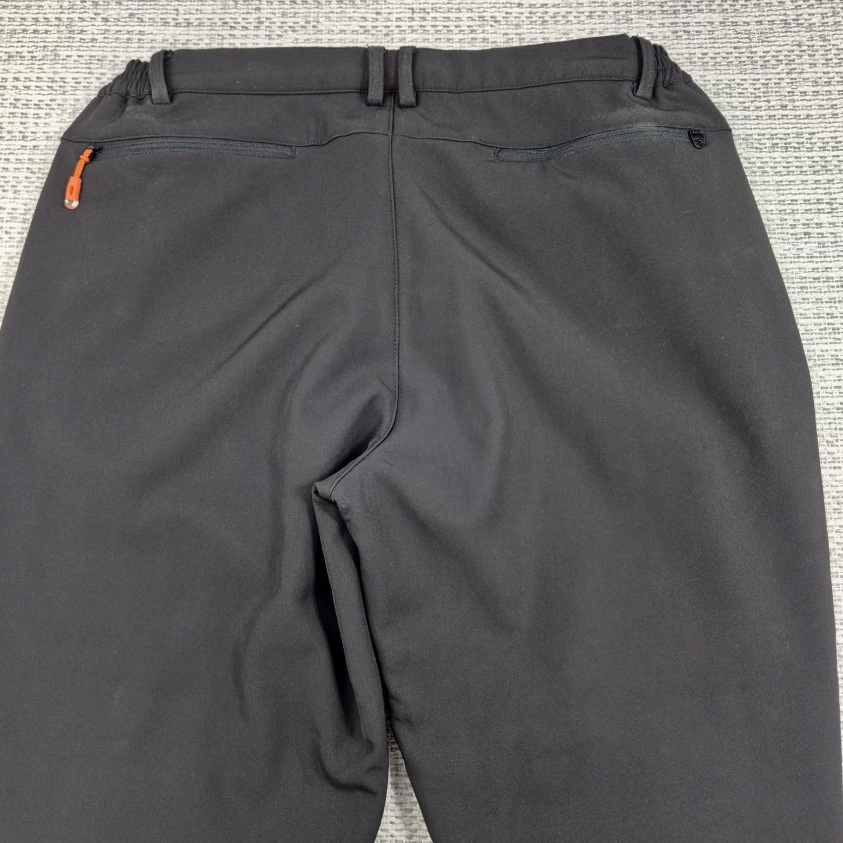 Vintage Postropaky Snow Pants Womens 14-Short Black Fleece Lined Insulated Hiking Ski Pockets Ankle Zip Front Flat Rise 8.5-10.5in Regular Inseam 29in Size 36" / US 14 / IT 50 - 6 Thumbnail