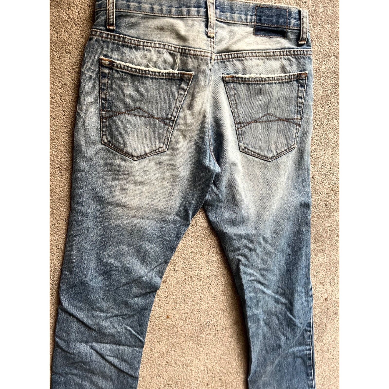 Vintage Essex Jeans Mens 28x30 Blue Denim Essex Straight Leg Medium Wash 90s Grunge Jeans Mens Regular 5-Pocket Denim Cotton Blue Vintage: No N/A Size US 28 / EU 44 - 2 Thumbnail