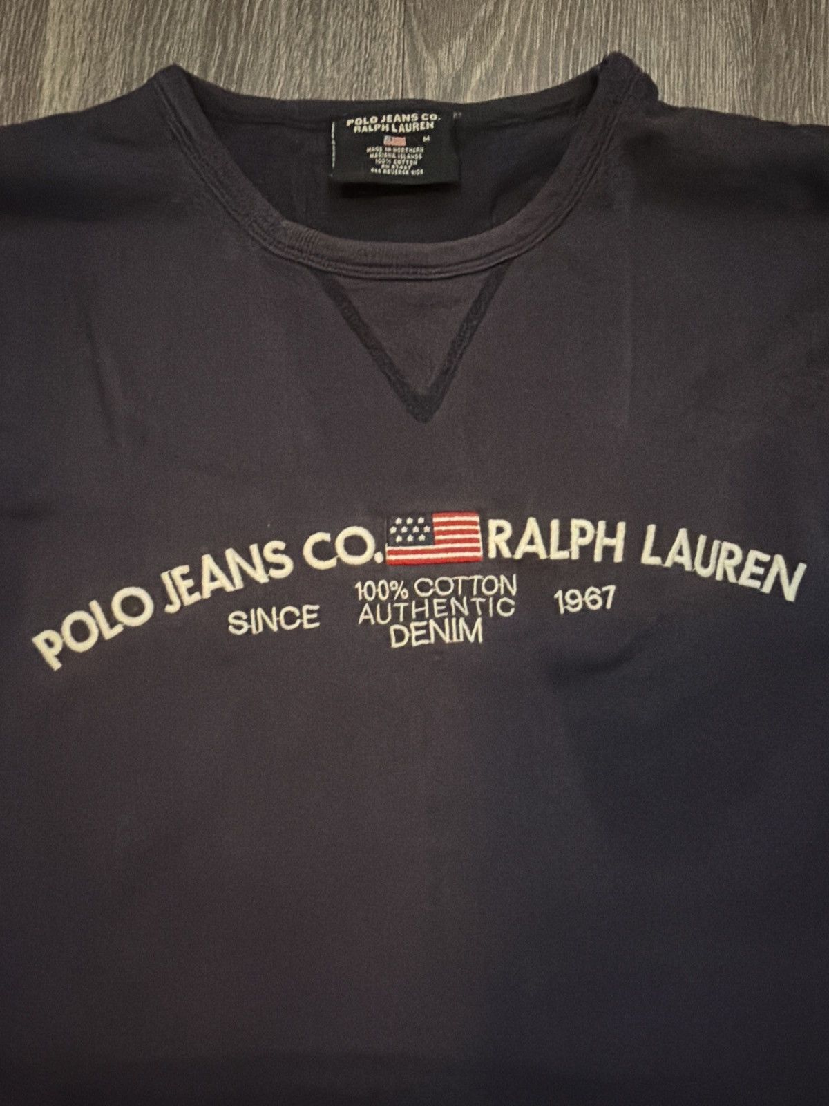 Polo Ralph Lauren Faded Vintage Polo Jeans Co. Long Sleeve Size US M / EU 48-50 / 2 - 3 Thumbnail