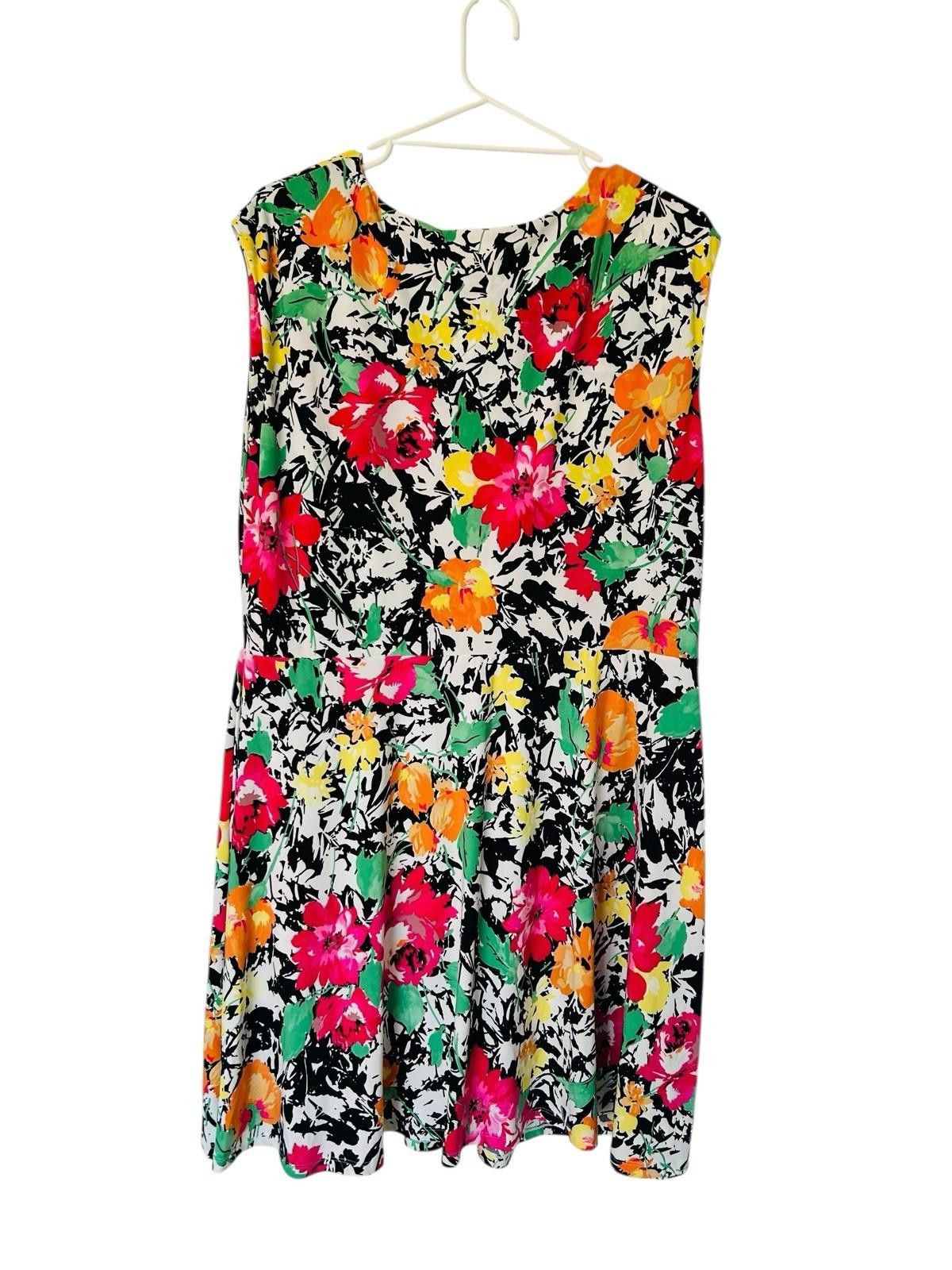 Polo Ralph Lauren Lauren By Ralph Lauren Floral Fit Flare Dress - Sz 1X AU 14 Size XL / US 12-14 / IT 48-50 - 5 Thumbnail