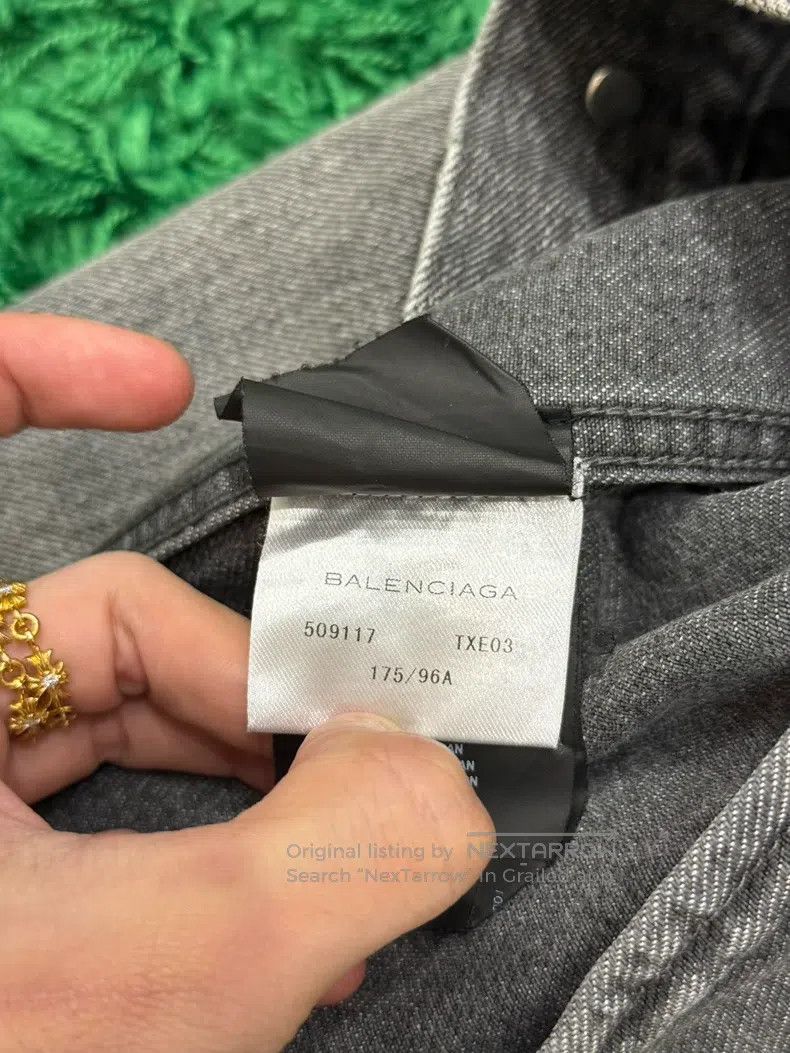 Balenciaga Balenciaga Washed Distressed Denim Jacket Size US M / EU 48-50 / 2 - 8 Thumbnail