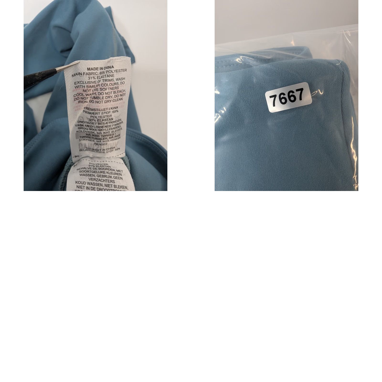 Gymshark GYMSHARK Leggings Dreamy 2.0 High Rise Stretch Teal Pockets Logo Small Activewear Womens Size 28" / US 6 / IT 42 - 9 Thumbnail