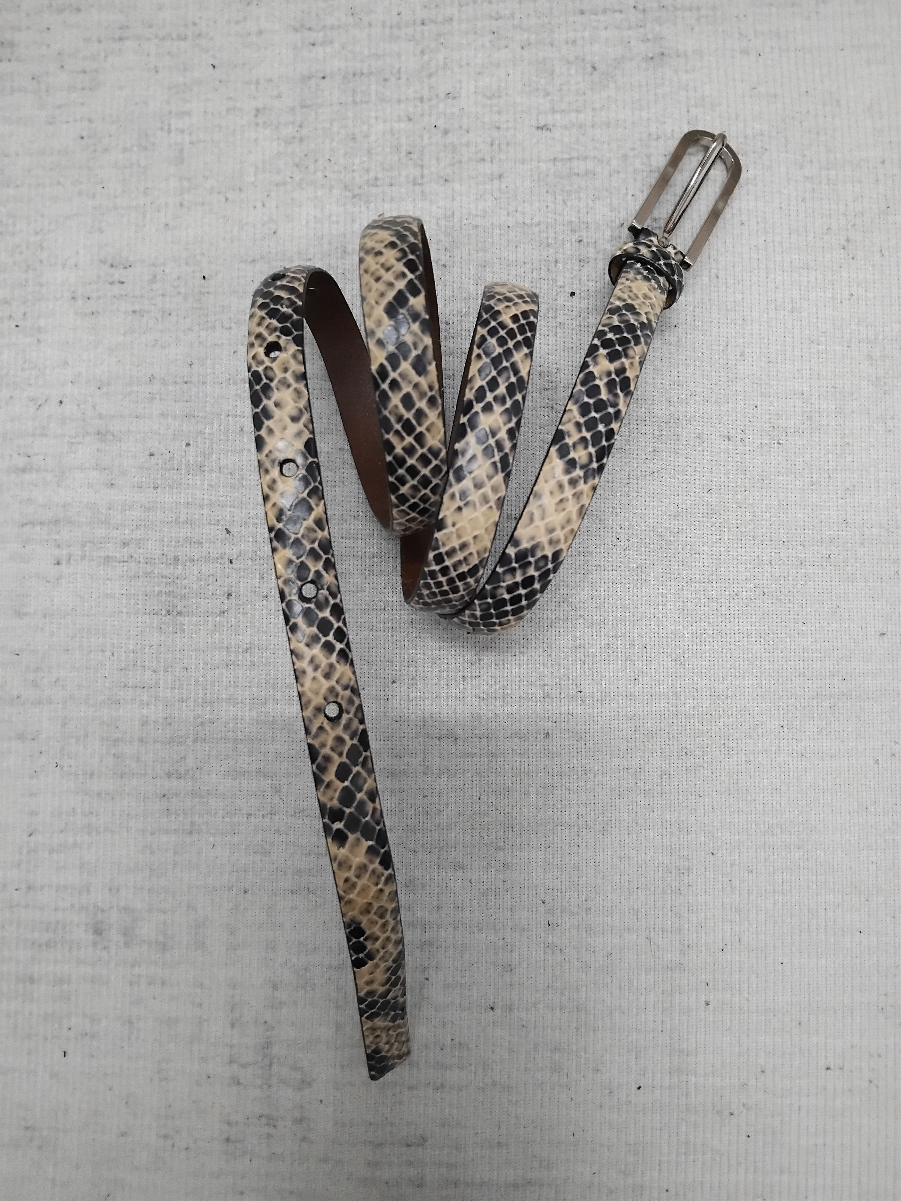 Japanese Brand 💥Unnamed snake skin Japanese style design belt Size ONE SIZE - 1 Thumbnail