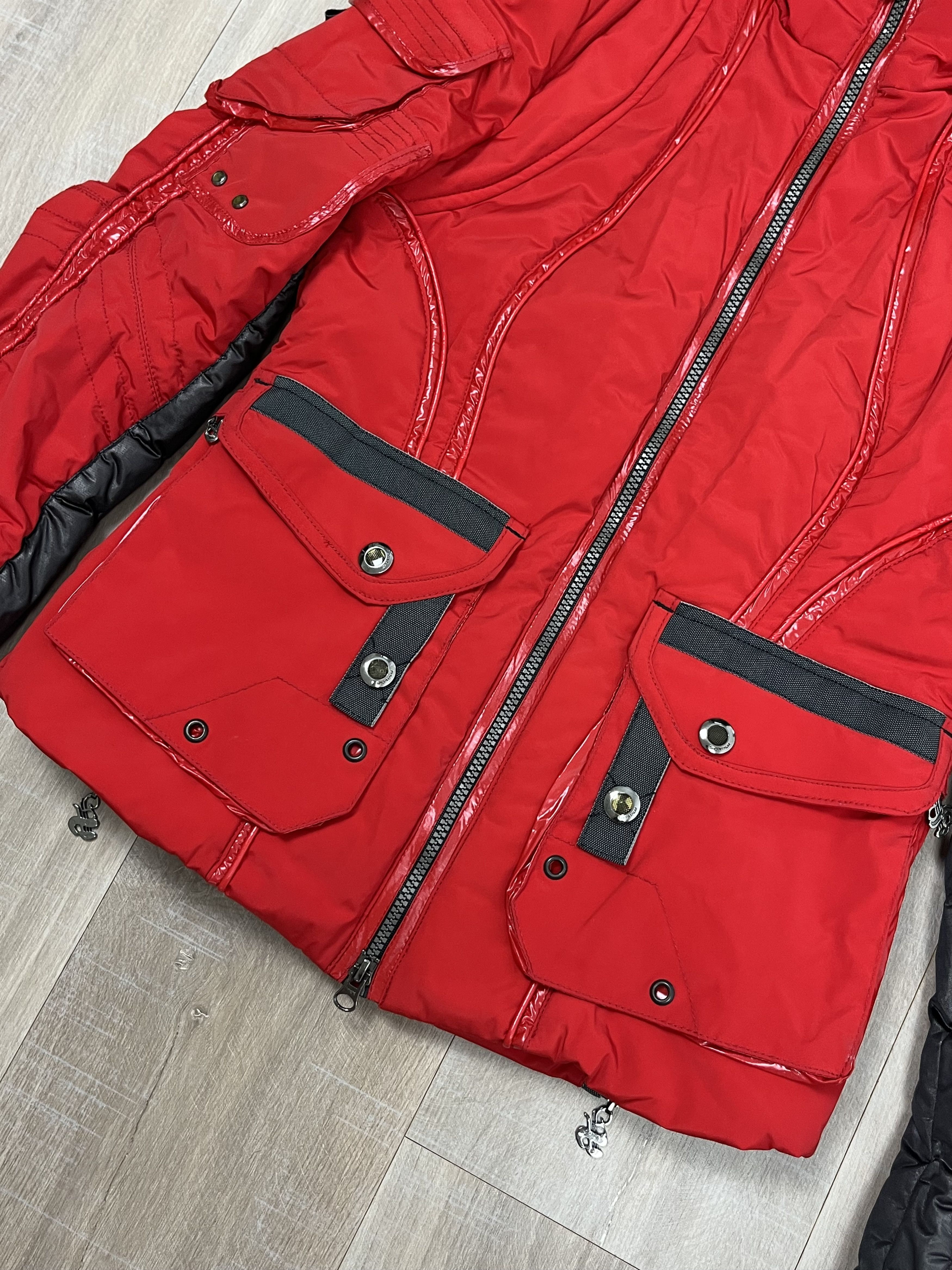 Vintage Sportalm Womens Red Black Ski Jacket Winter Sports Snow Size S / US 4 / IT 40 - 5 Thumbnail