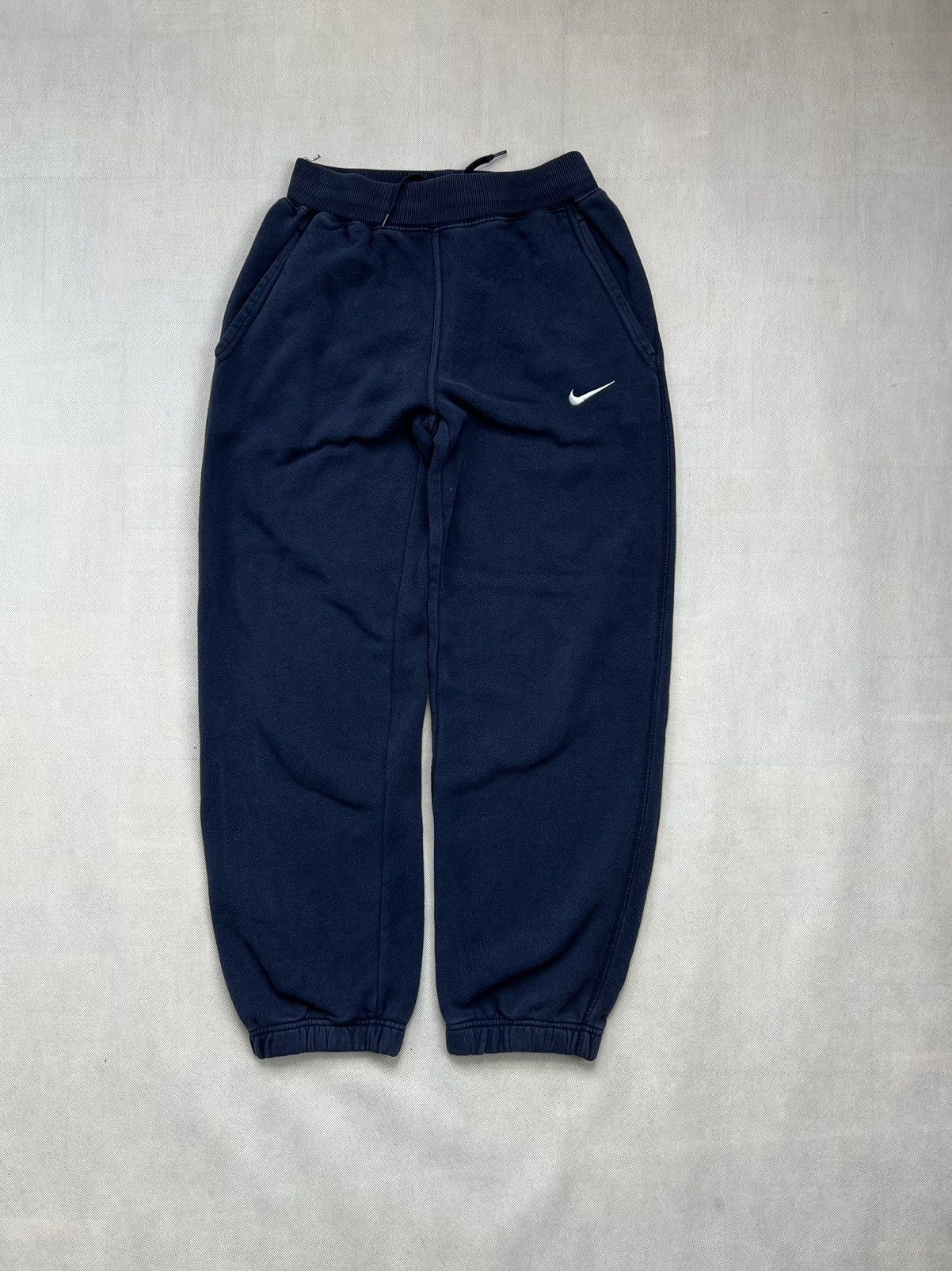 Nike × Vintage Pants Nike Small Logo Swoosh Navy Size US 32 / EU 48 - 2 Thumbnail