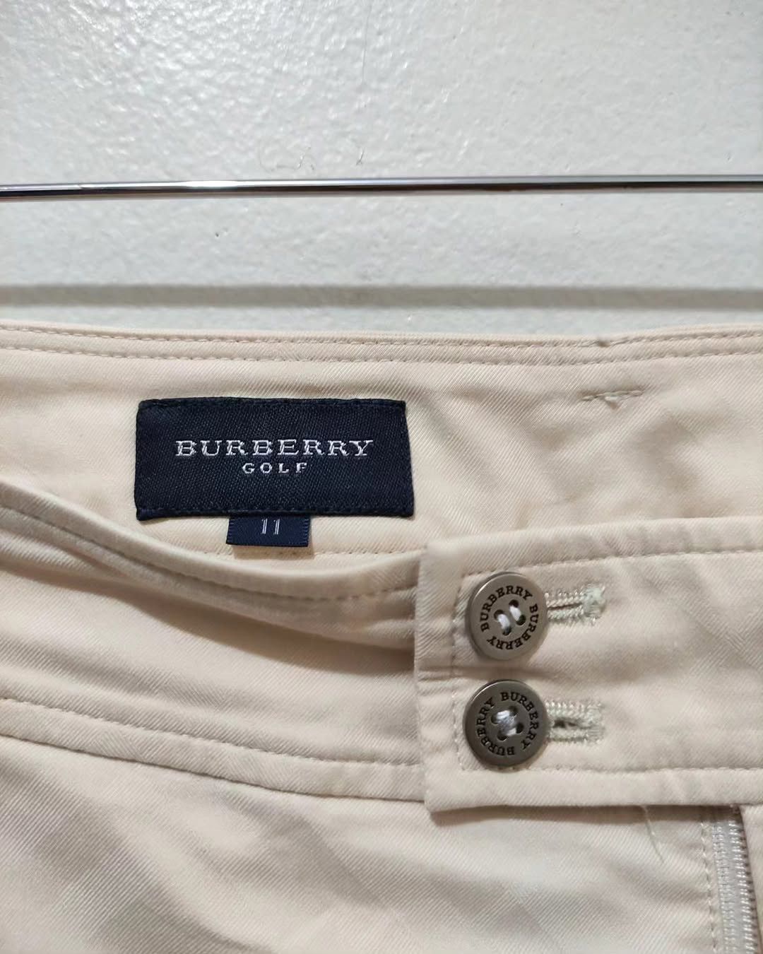 Burberry Burberry Golf Cream Wide Leg Cropped Pants Women M Japan Size 30" / US 8 / IT 44 - 4 Thumbnail