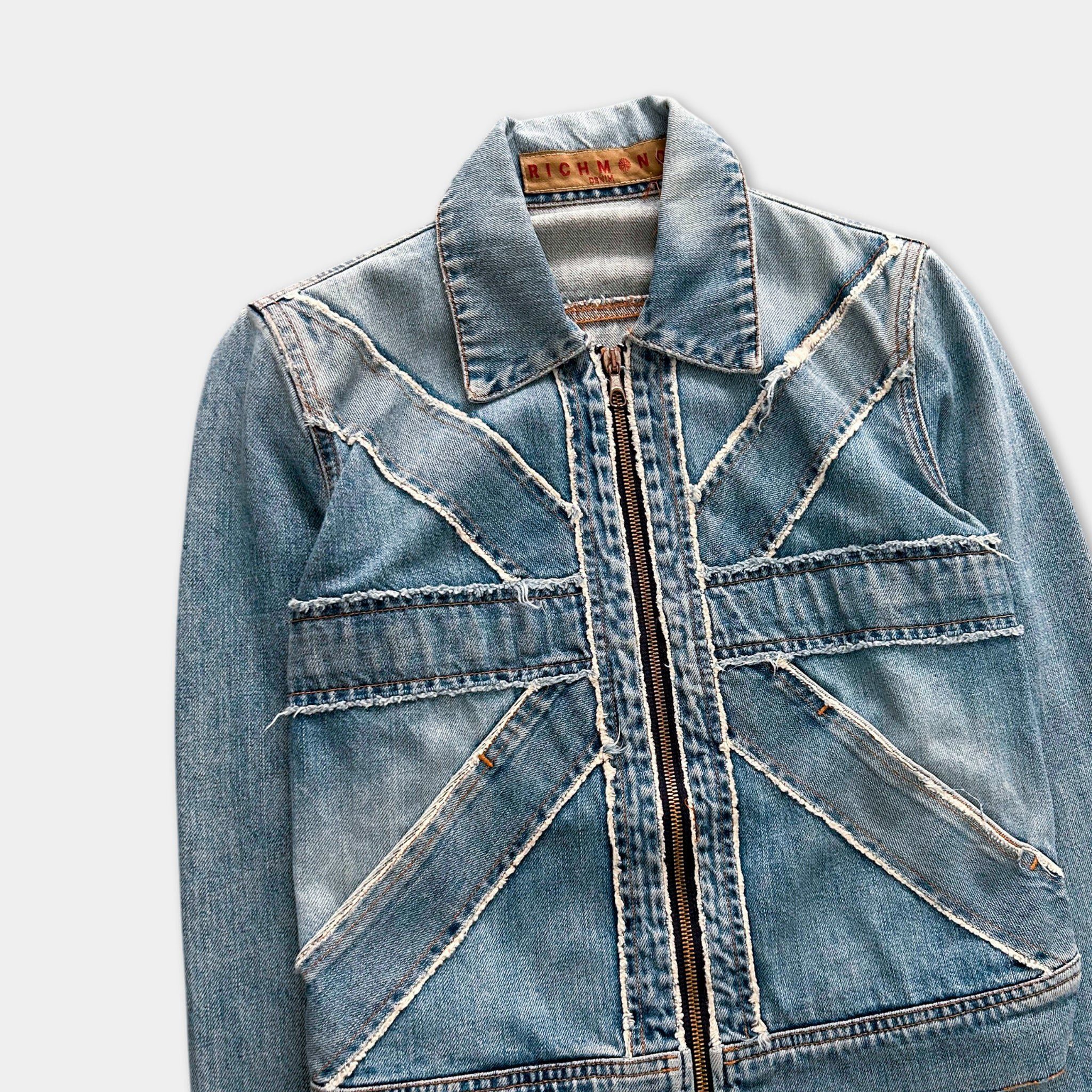 Richmond Denim Richmond Union Jack Denim Jacket Size S / US 4 / IT 40 - 2 Thumbnail