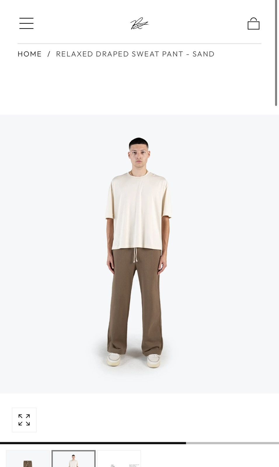 Richie Le Collection Richie Le Collection Relaxed Draped Sweatpants Size US 34 / EU 50 - 1 Thumbnail