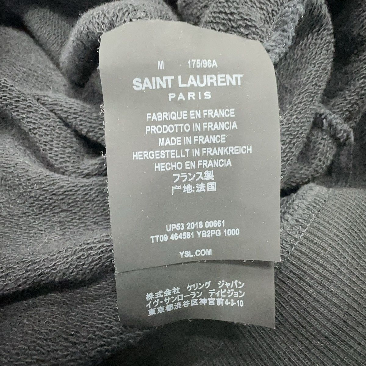 Saint Laurent Paris Saint Laurent logo-print hoodie Size US M / EU 48-50 / 2 - 3 Thumbnail