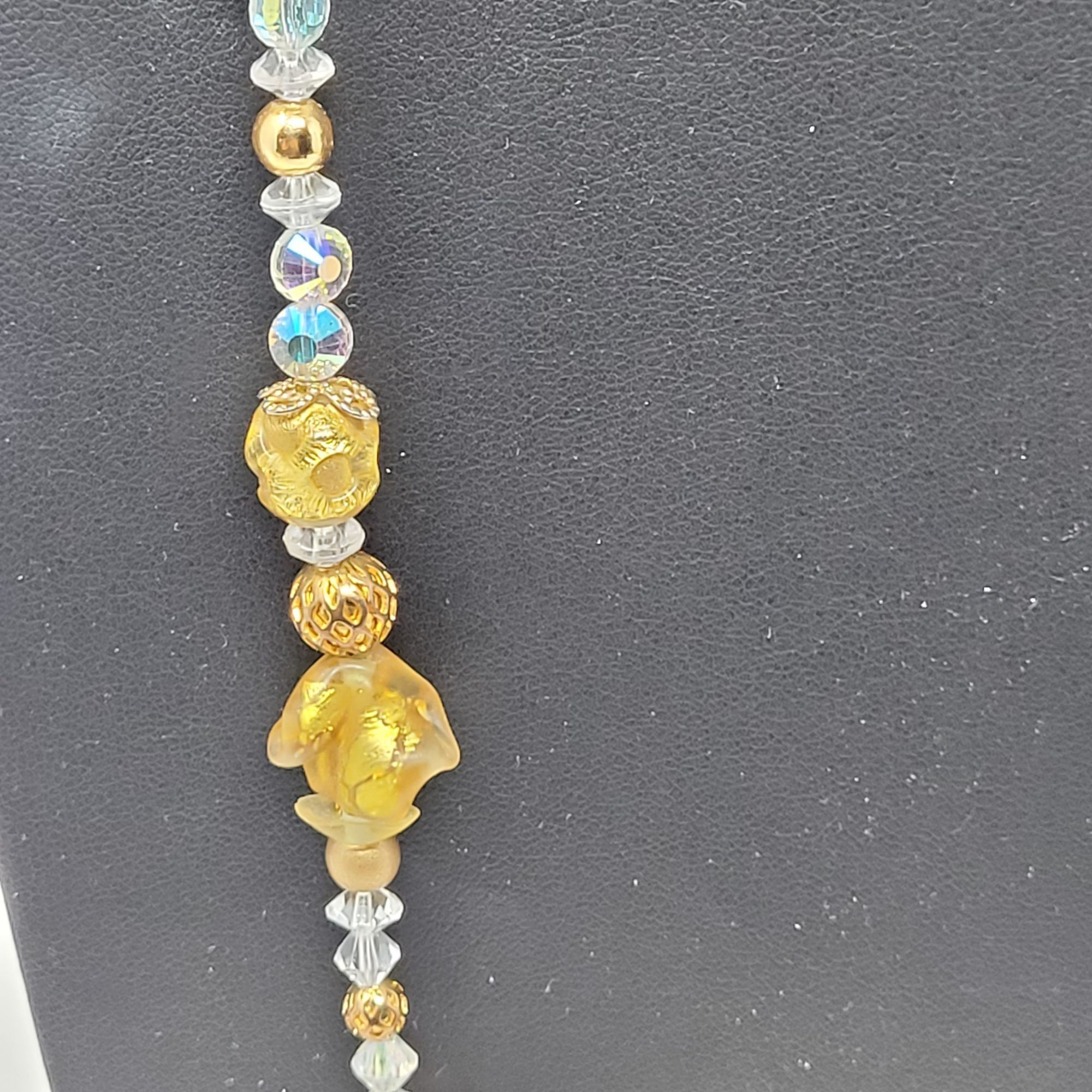 Vintage Vintage Princess Necklace Dangle Pierced Earring Set Faux Go Size ONE SIZE - 12 Thumbnail