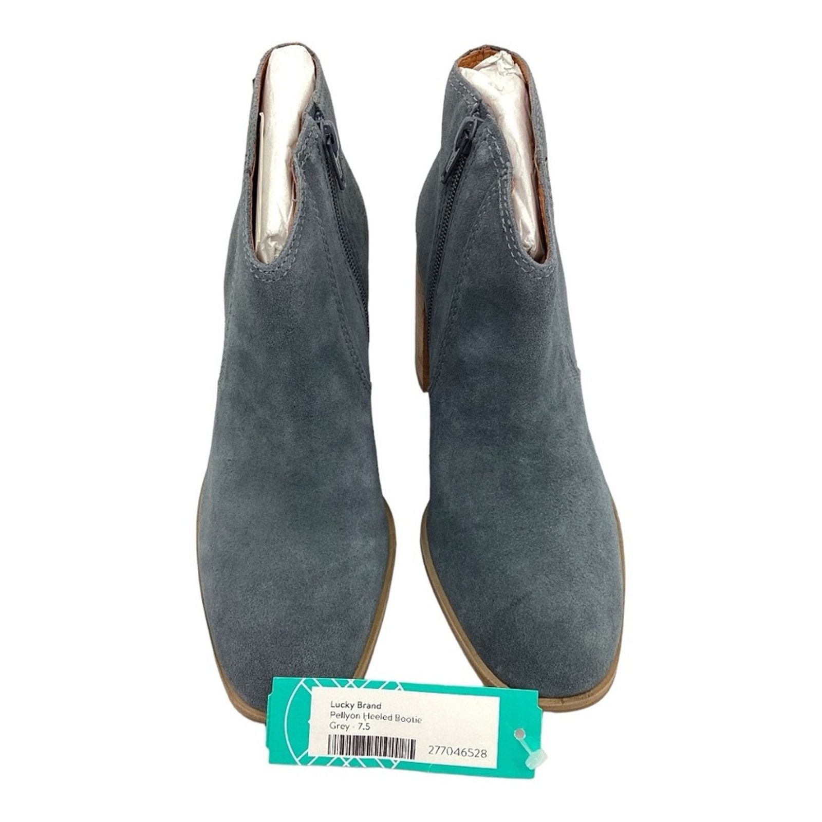 Lucky Brand Lucky Brand Pellyon Stack Heel Bootie Gray 7.5 NWT $149 MSRP Size US 7.5 / IT 37.5 - 2 Thumbnail