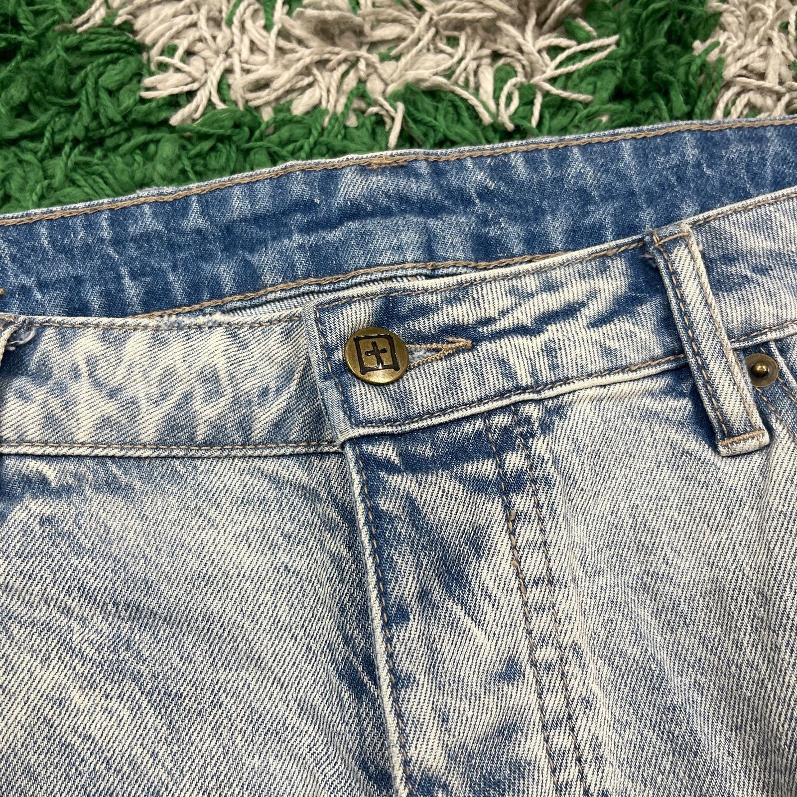 Ksubi Ksubi Chitch Washed Out Royalty Blue Denim Jeans Pants Size US 38 / EU 54 - 4 Thumbnail