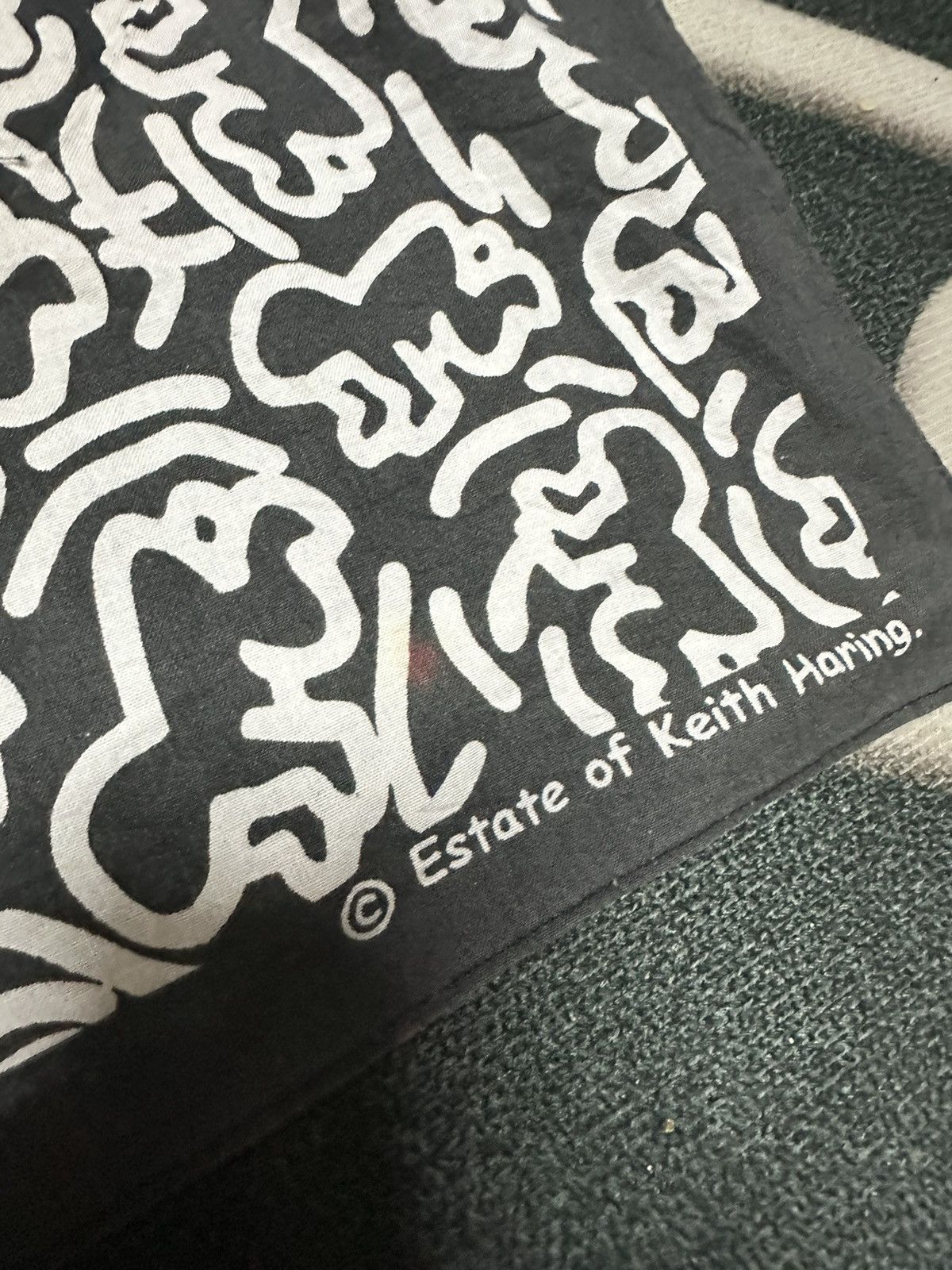 Keith Haring Vintage 80s Keith Haring handkerchief Size ONE SIZE - 4 Thumbnail