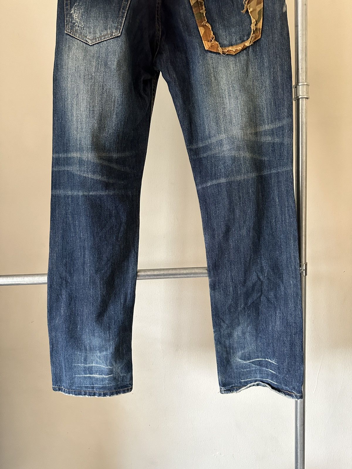 Japanese Brand 2000s Jackrose Double waist jeans Size US 32 / EU 48 - 7 Thumbnail