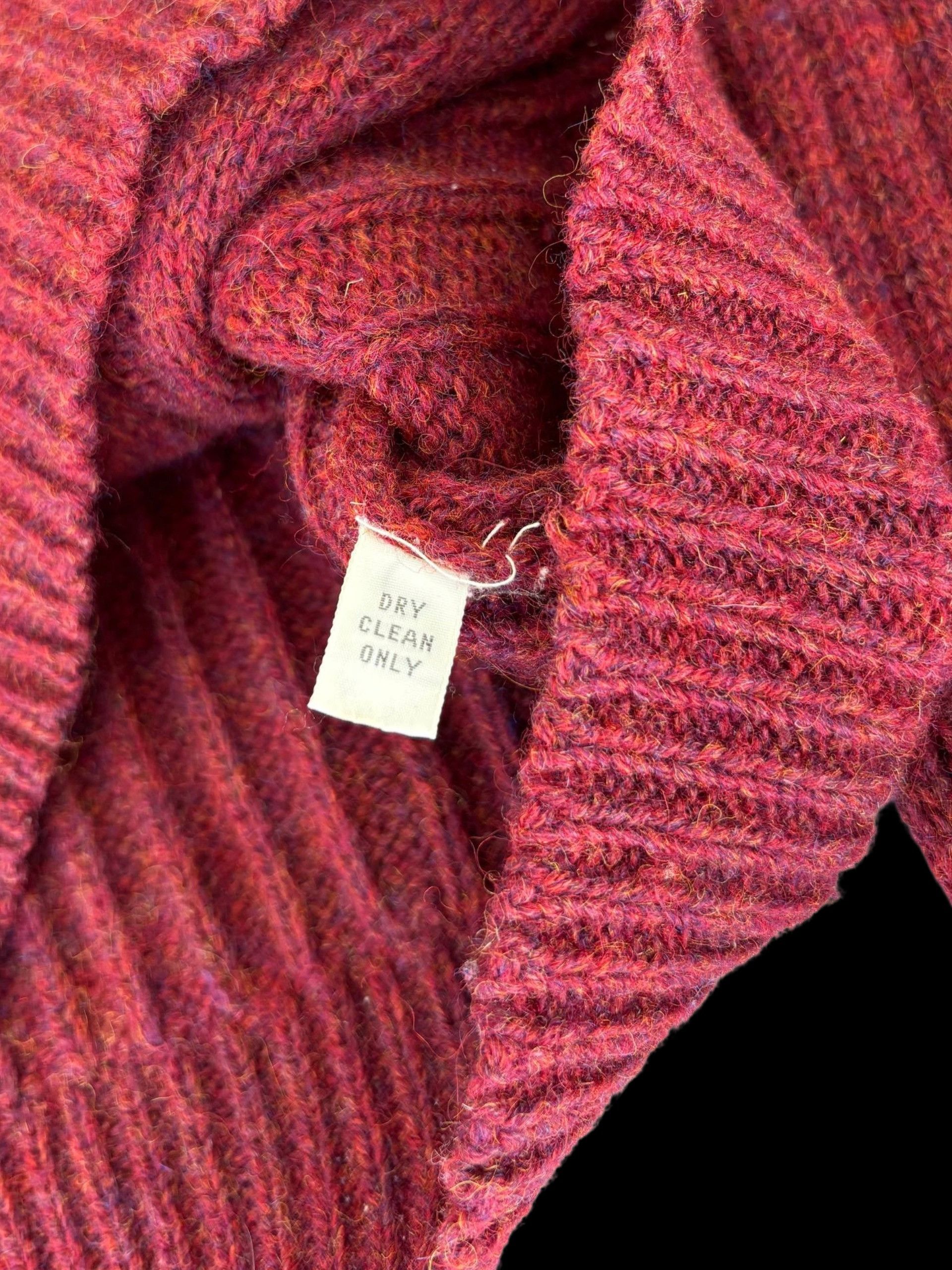 Christian Dior Monsieur Christian Dior vintage burgundy wool knit sweater Size US L / EU 52-54 / 3 - 8 Thumbnail