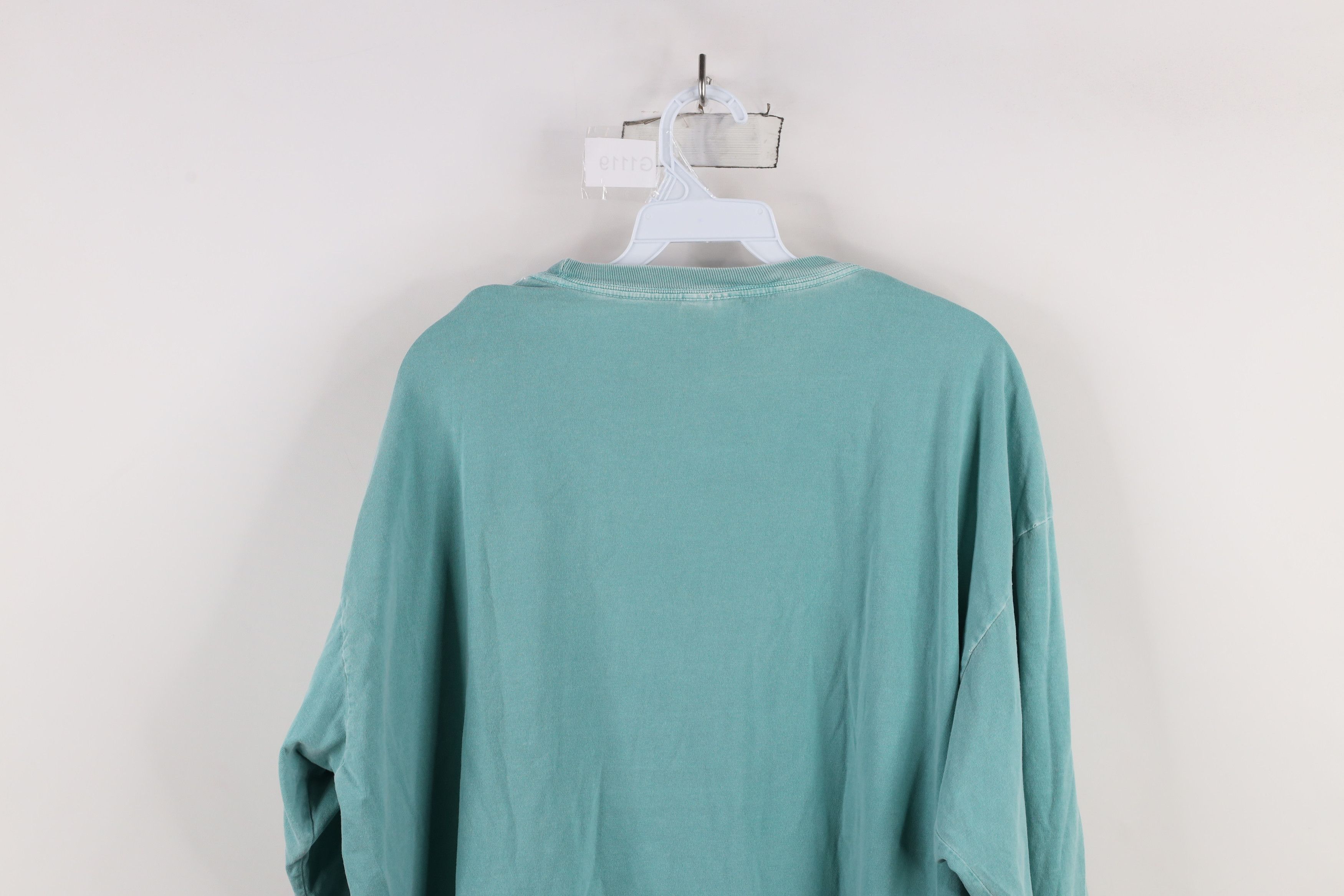 Vintage Vintage 90s Streetwear Stonewash Blank Long Sleeve T-Shirt Size US XL / EU 56 / 4 - 16 Thumbnail