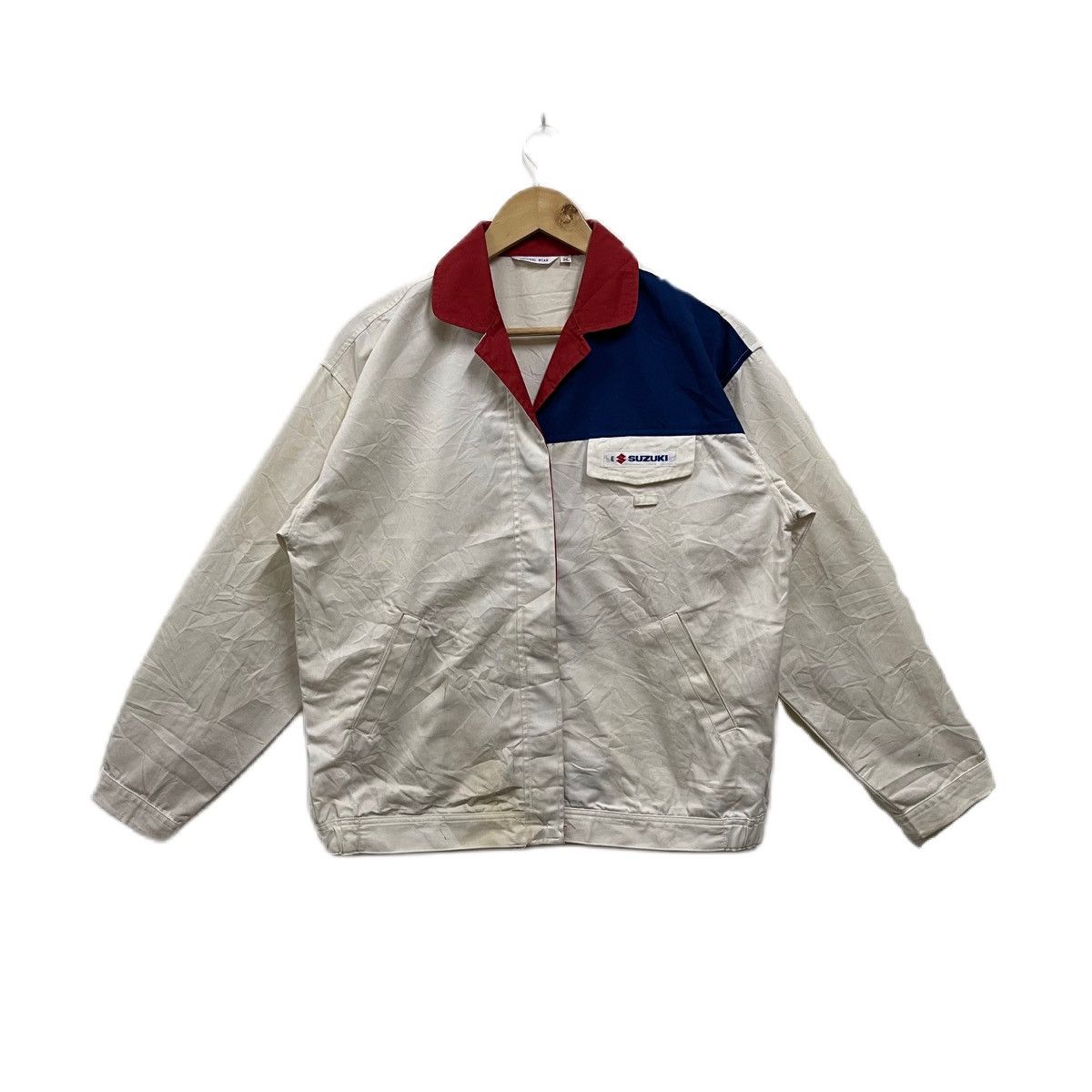 Vintage Vintage 90s SUZUKI Workwear Jacket Size US L / EU 52-54 / 3 - 1 Thumbnail