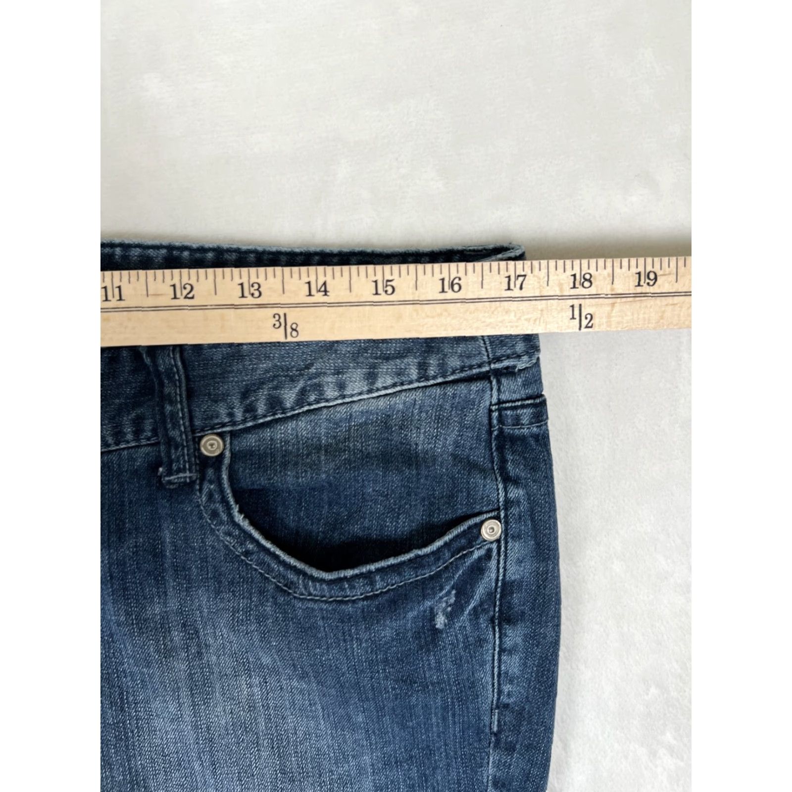 Mossimo VINTAGE Mossimo Supply Co Jeans Denim Boots Cut 34 30 In Mid Rise Bootcut Women Blue Cotton Blend Pocket 5-Pocket Stretch Men's? Size 32" / US 10 / IT 46 - 6 Thumbnail