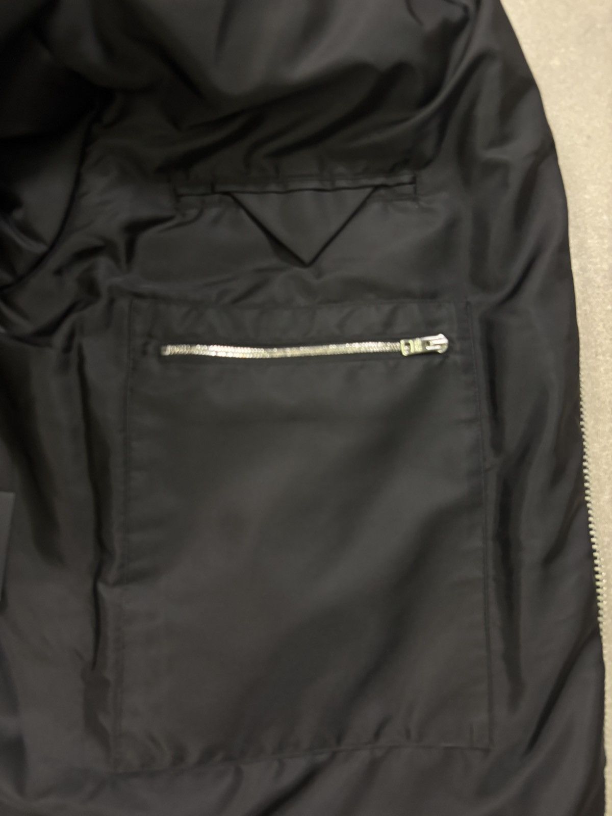 Prada Prada Enameled Metal Triangle Bomber Jacket (2021) Size US M / EU 48-50 / 2 - 11 Thumbnail
