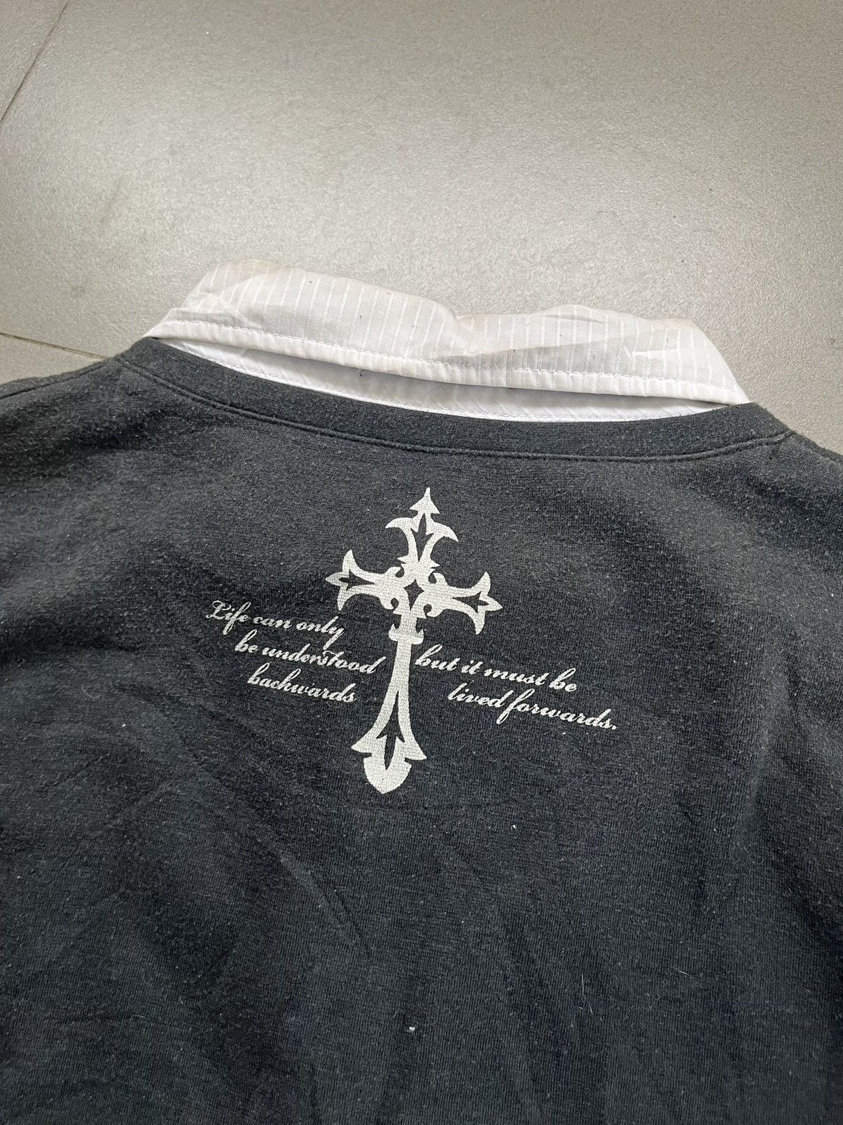 If Six Was Nine Japanese~Mind Games Poem Double Layer Gothic Punk Style Size US L / EU 52-54 / 3 - 8 Thumbnail