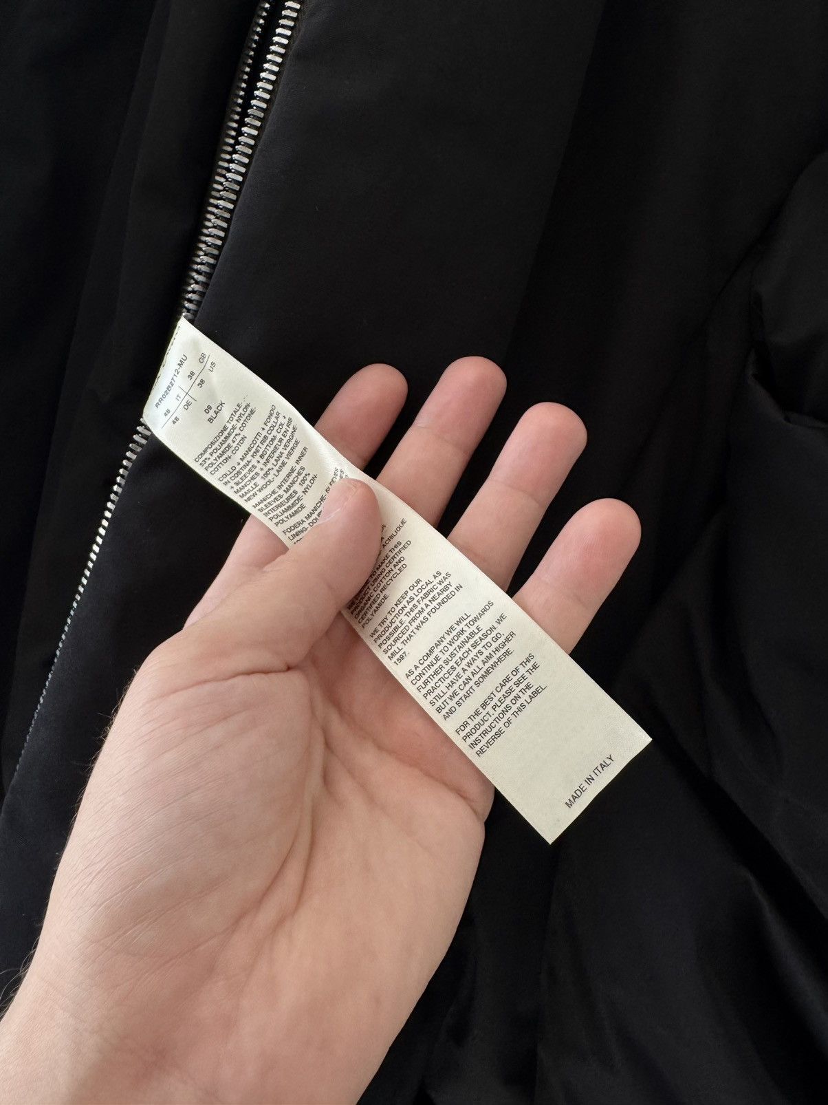 Rick Owens RARE: FW22 STROBE Padded Gauntlet Bomber Size US M / EU 48-50 / 2 - 14 Thumbnail