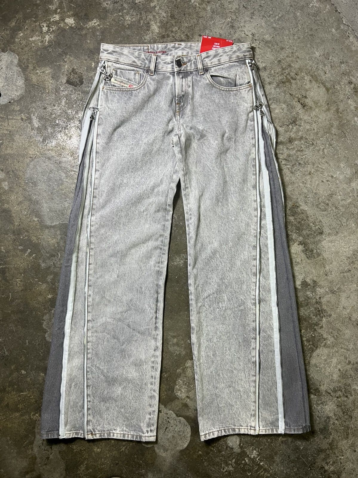 Diesel Diesel - FW/22 - Double Zip Denim Pants Size US 32 / EU 48 - 8 Thumbnail