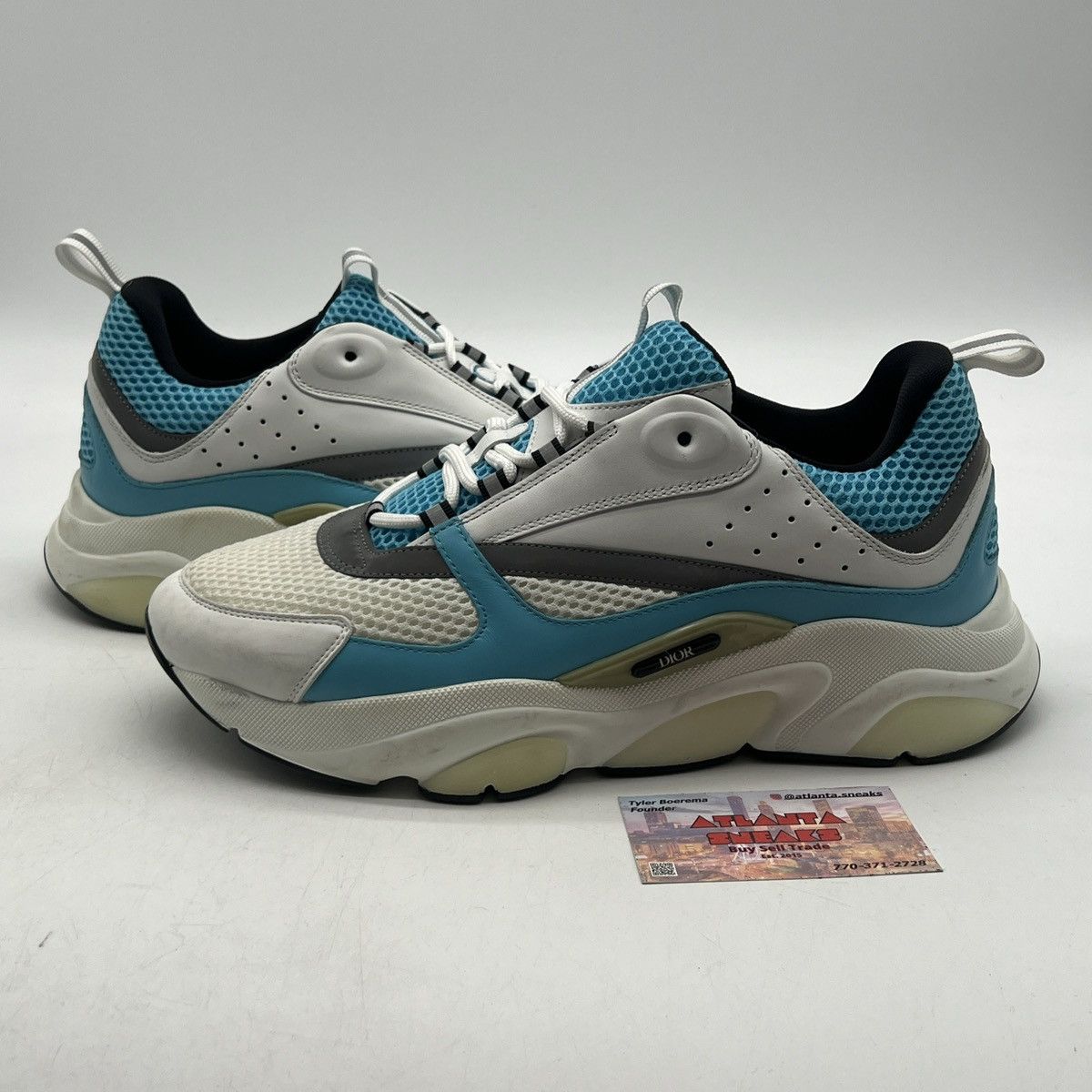 Sky Blue White And Blue Dior B22 Dior B22 Light Blue Corc Sneaker