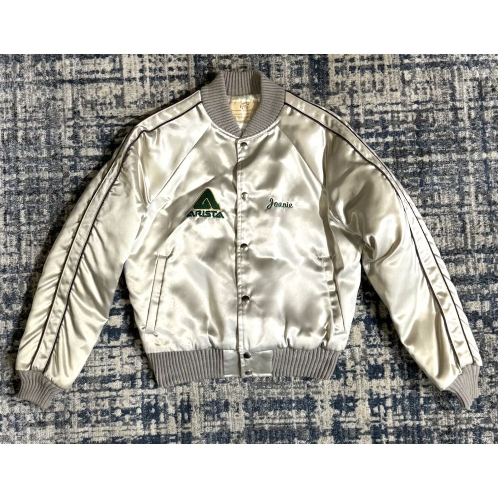 Vintage VINTAGE 70s Paul Davis Arista Records Promo Satin Tour Jacket S Mens Size US S / EU 44-46 / 1 - 3 Thumbnail