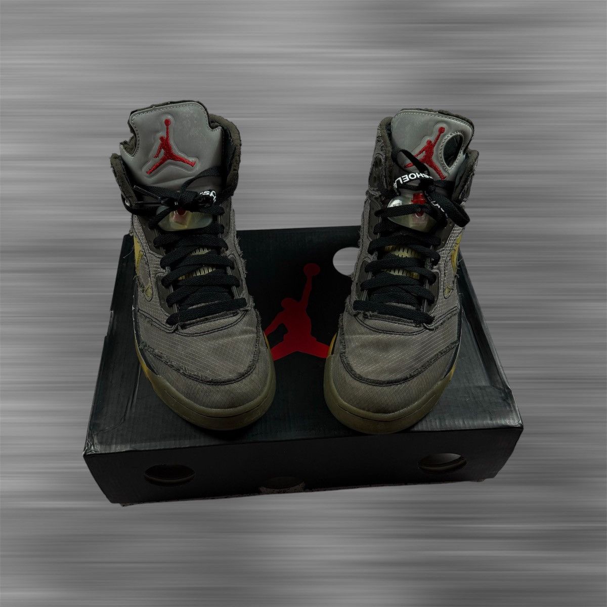 Jordan Brand × Off-White Jordan 5 Retro Off-White Muslin Size US 9 / EU 42 - 3 Thumbnail