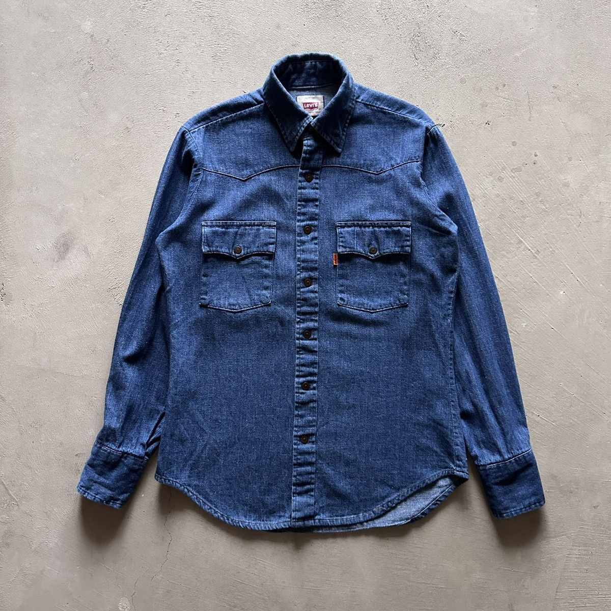 Levi's vintage 70s levis orange tab chambray shirt Size US S / EU 44-46 / 1 - 1 Thumbnail