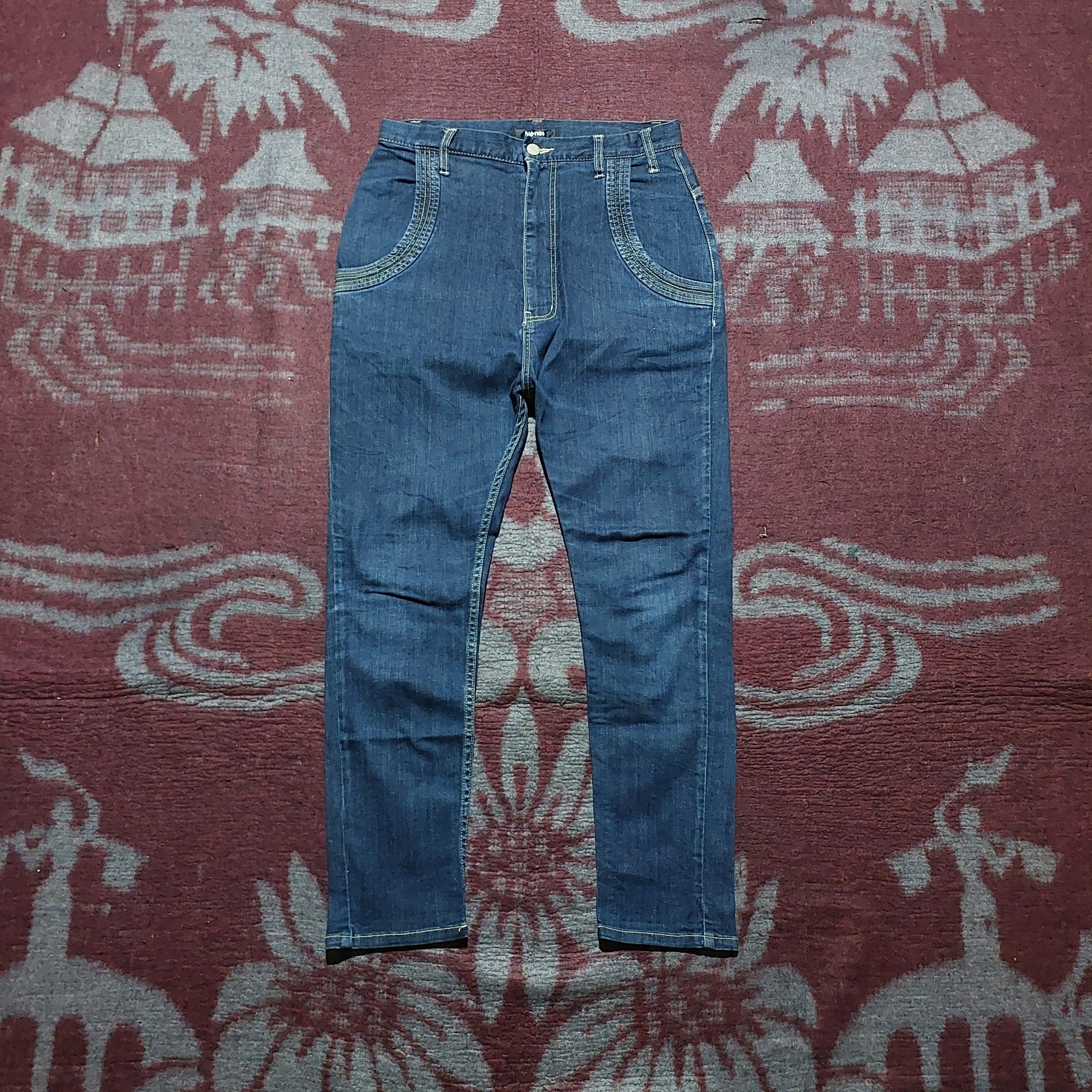 Issey Miyake Ne-Net issey miyake drop crotch pocket skinny denim pants Size US 29 - 4 Thumbnail