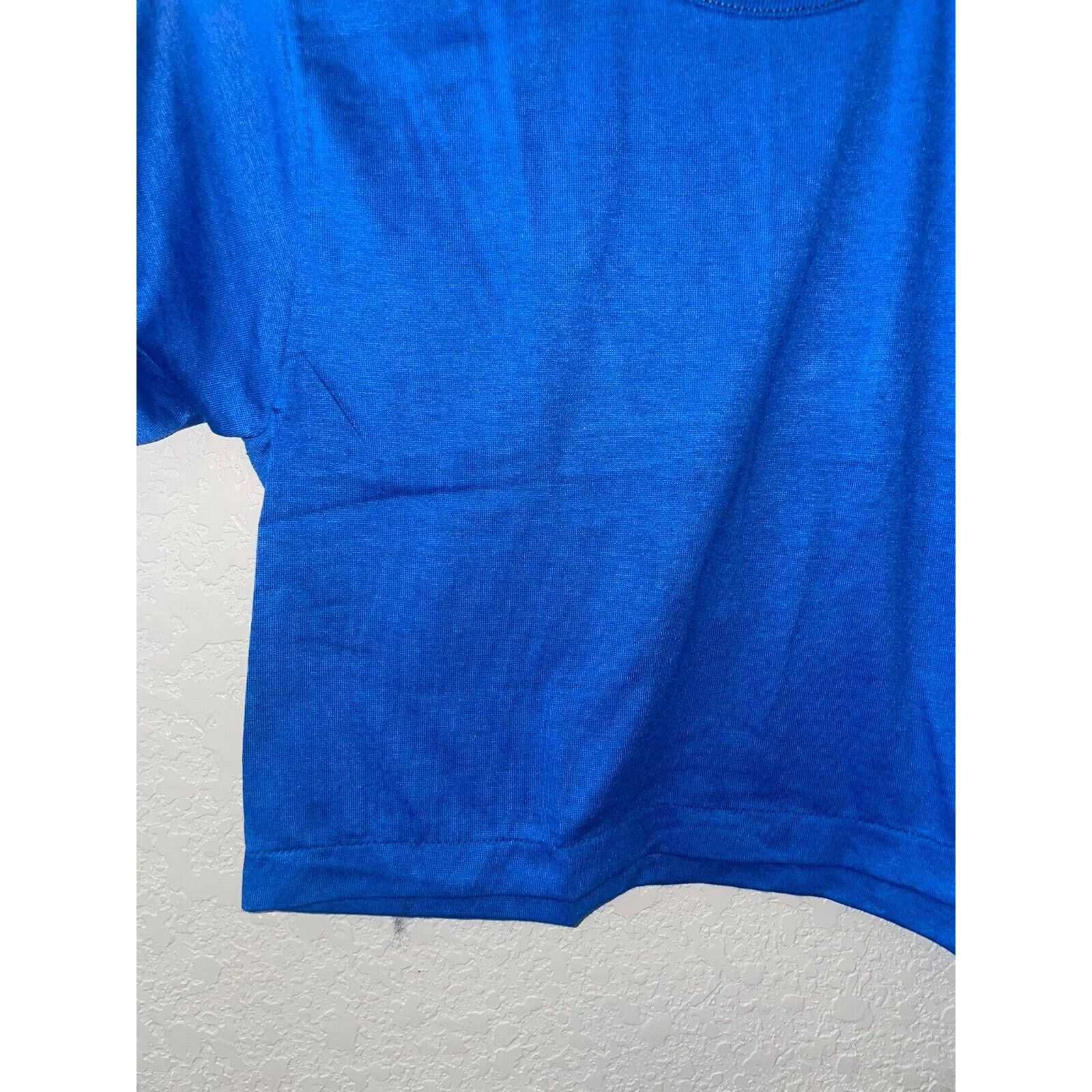 Vintage 1980s Vintage Sportswear Blue Blank Crop Top XS X-Small Size XS / US 0-2 / IT 36-38 - 4 Thumbnail