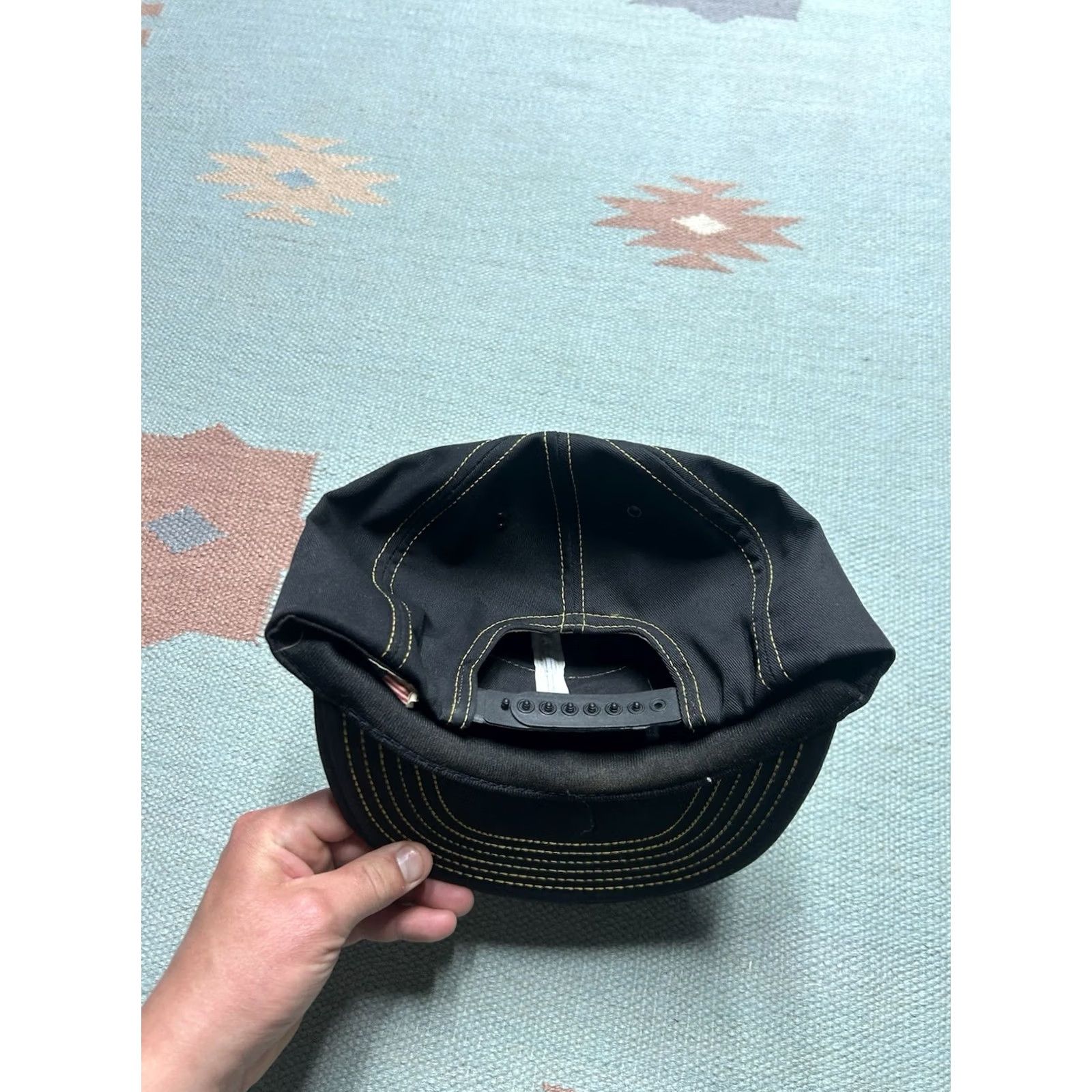 Vintage VINTAGE 80s Snapback Hat Cap Cargill Seeds Farm Patch USA Made Black MEN Adjustable Unbranded USA Theme Read Size ONE SIZE - 5 Thumbnail