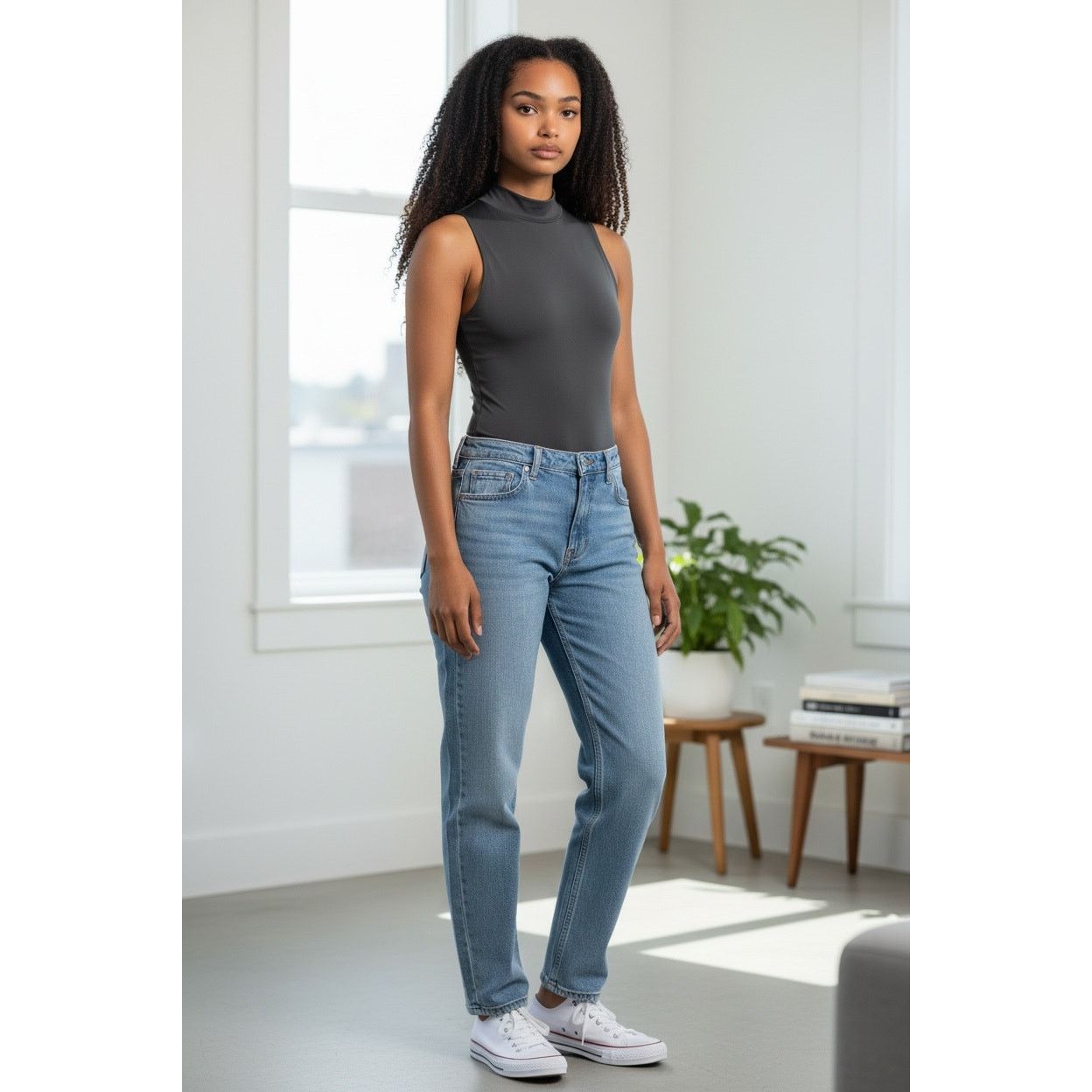 Other NWT - Elegant Gray Bodysuit with mock turtleneck - Size S Size S / US 4 / IT 40 - 1 Thumbnail